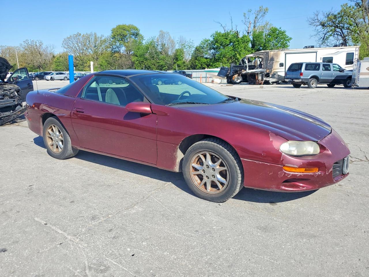 2002 Chevrolet Camaro Maroon vin: 2G1FP22KX22149719