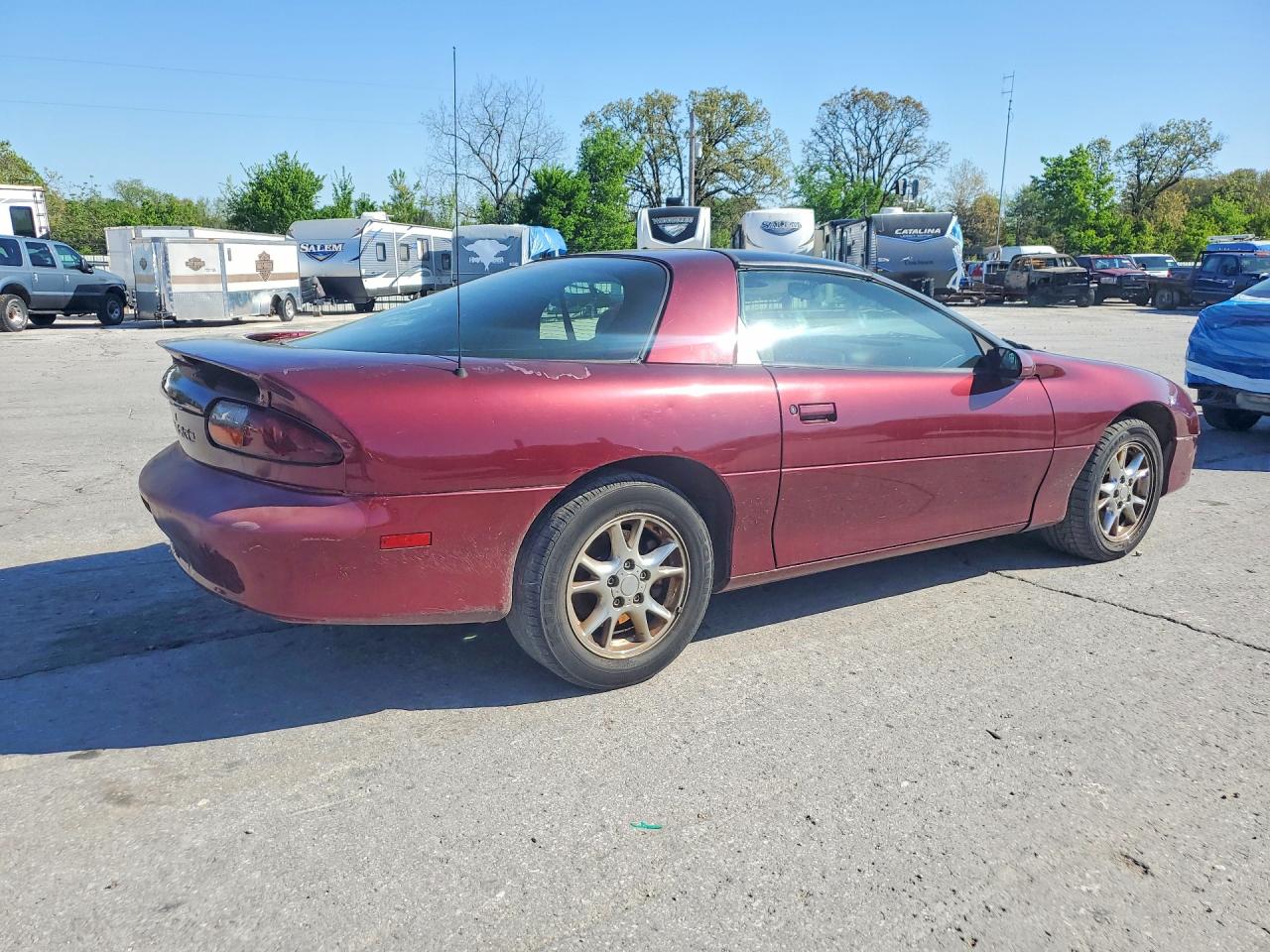 2002 Chevrolet Camaro Maroon vin: 2G1FP22KX22149719