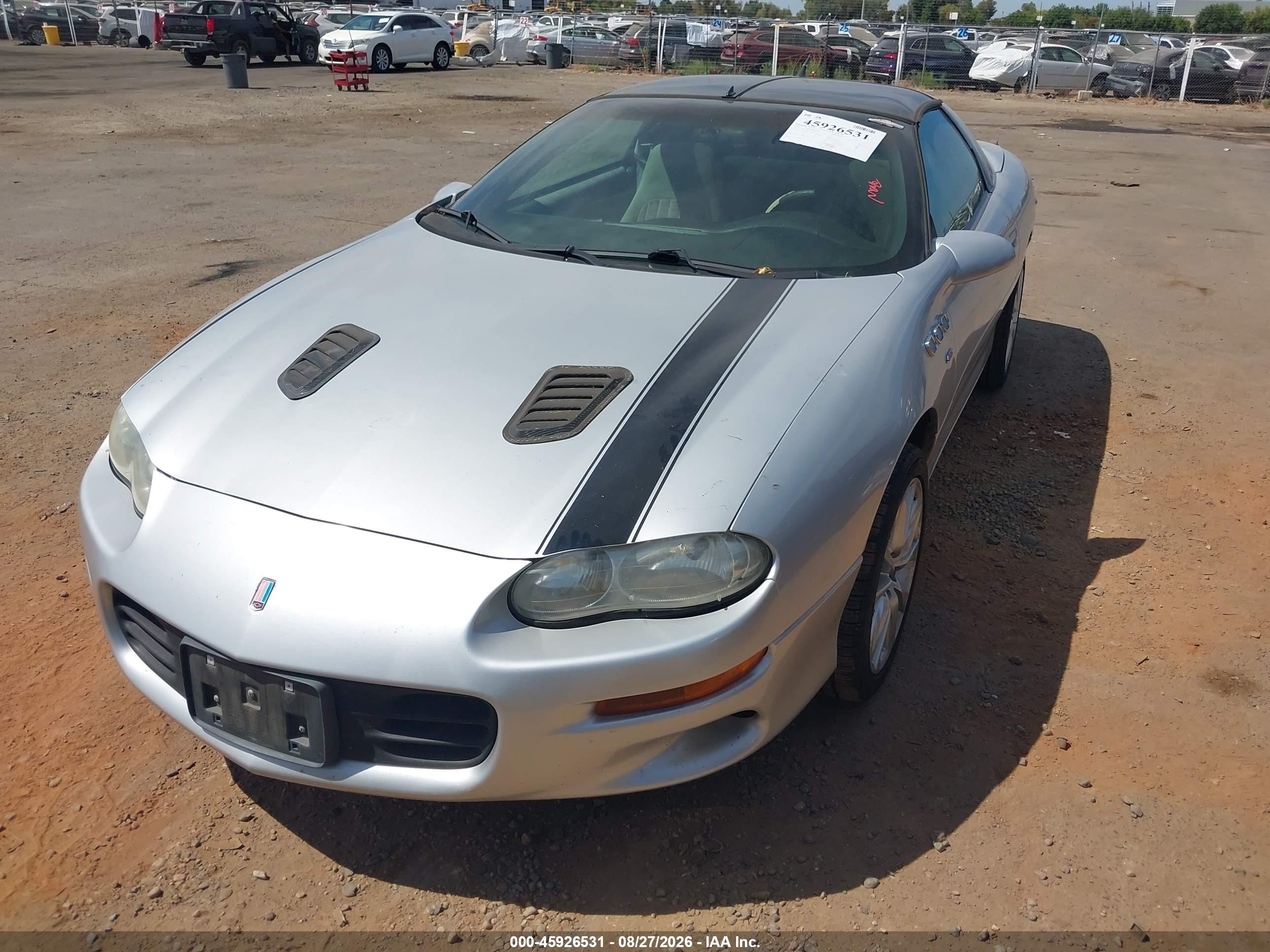 2002 Chevrolet Camaro   Silver vin: 2G1FP22KX22171137