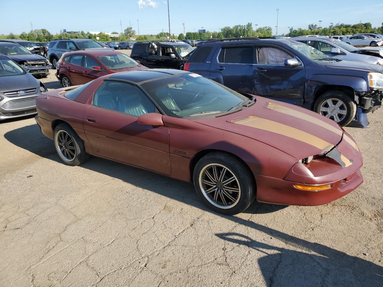 1997 Chevrolet Camaro Z28 Burgundy vin: 2G1FP22P0V2115952