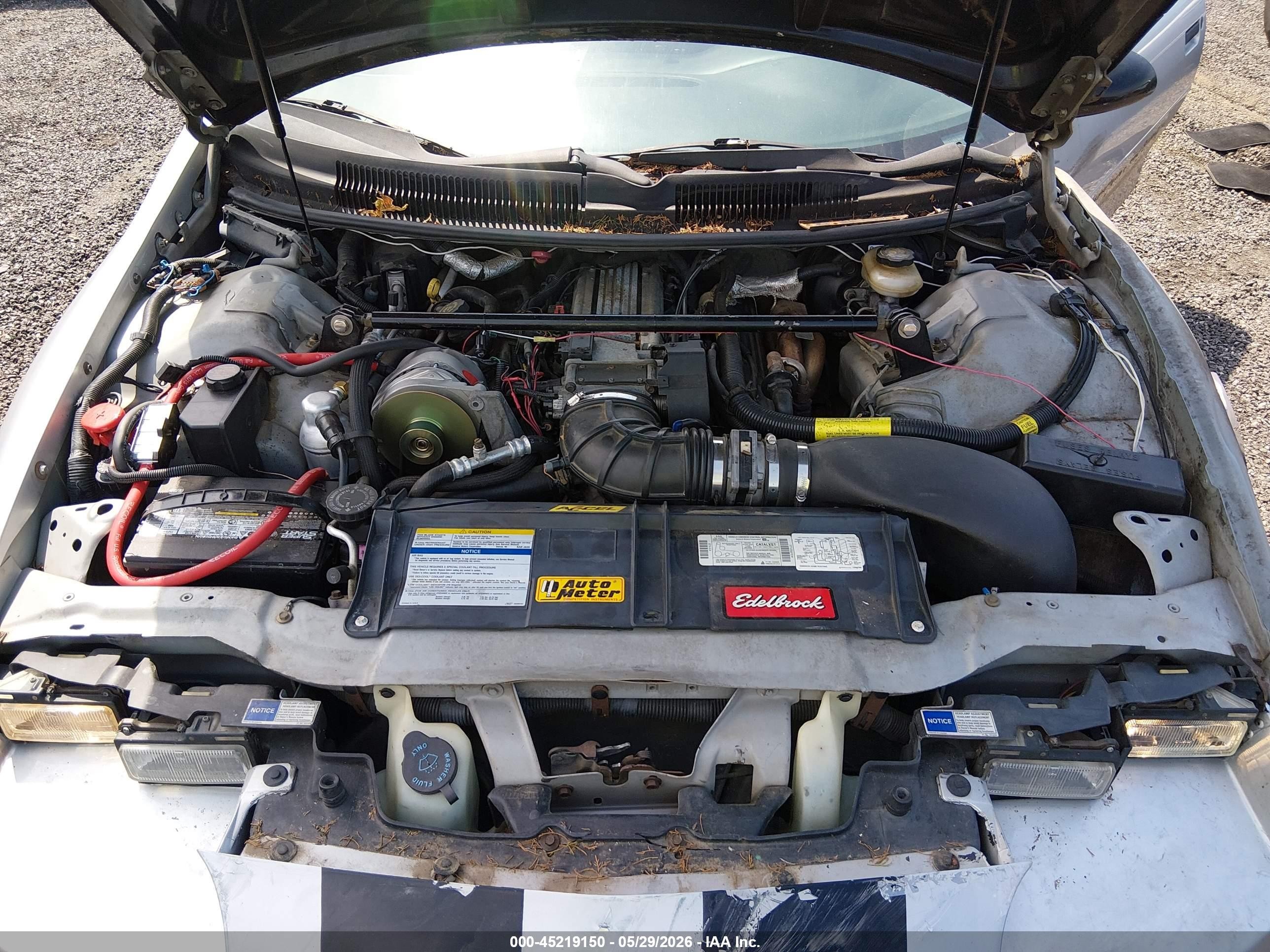 1997 Chevrolet Camaro Z28 Silver vin: 2G1FP22P1V2148507