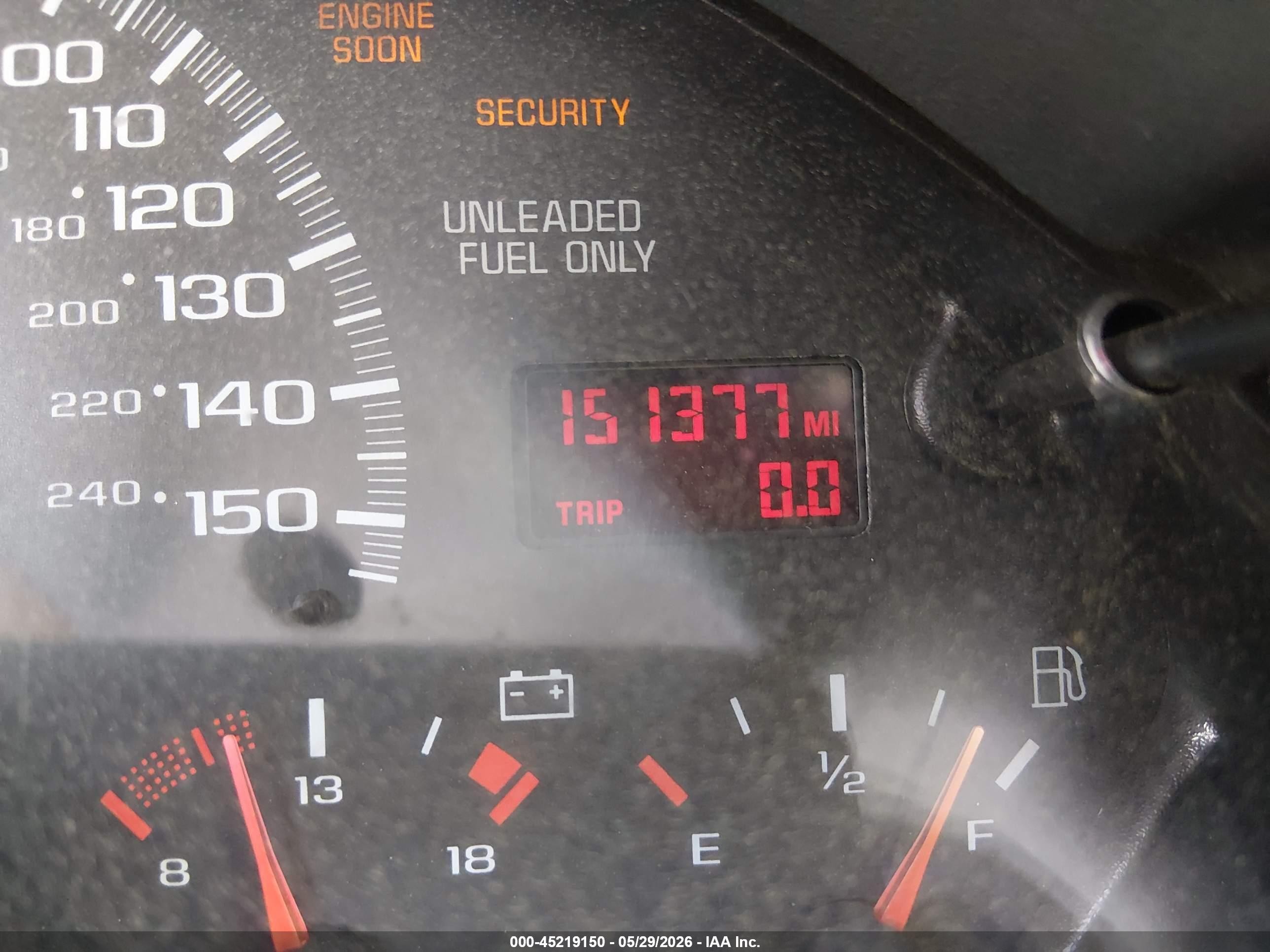 1997 Chevrolet Camaro Z28 Silver vin: 2G1FP22P1V2148507