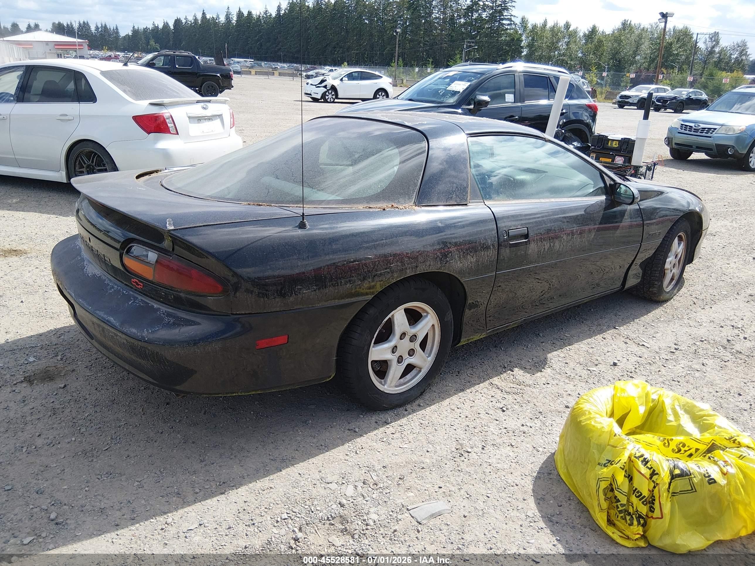 1997 Chevrolet Camaro Z28 Black vin: 2G1FP22P2V2117766