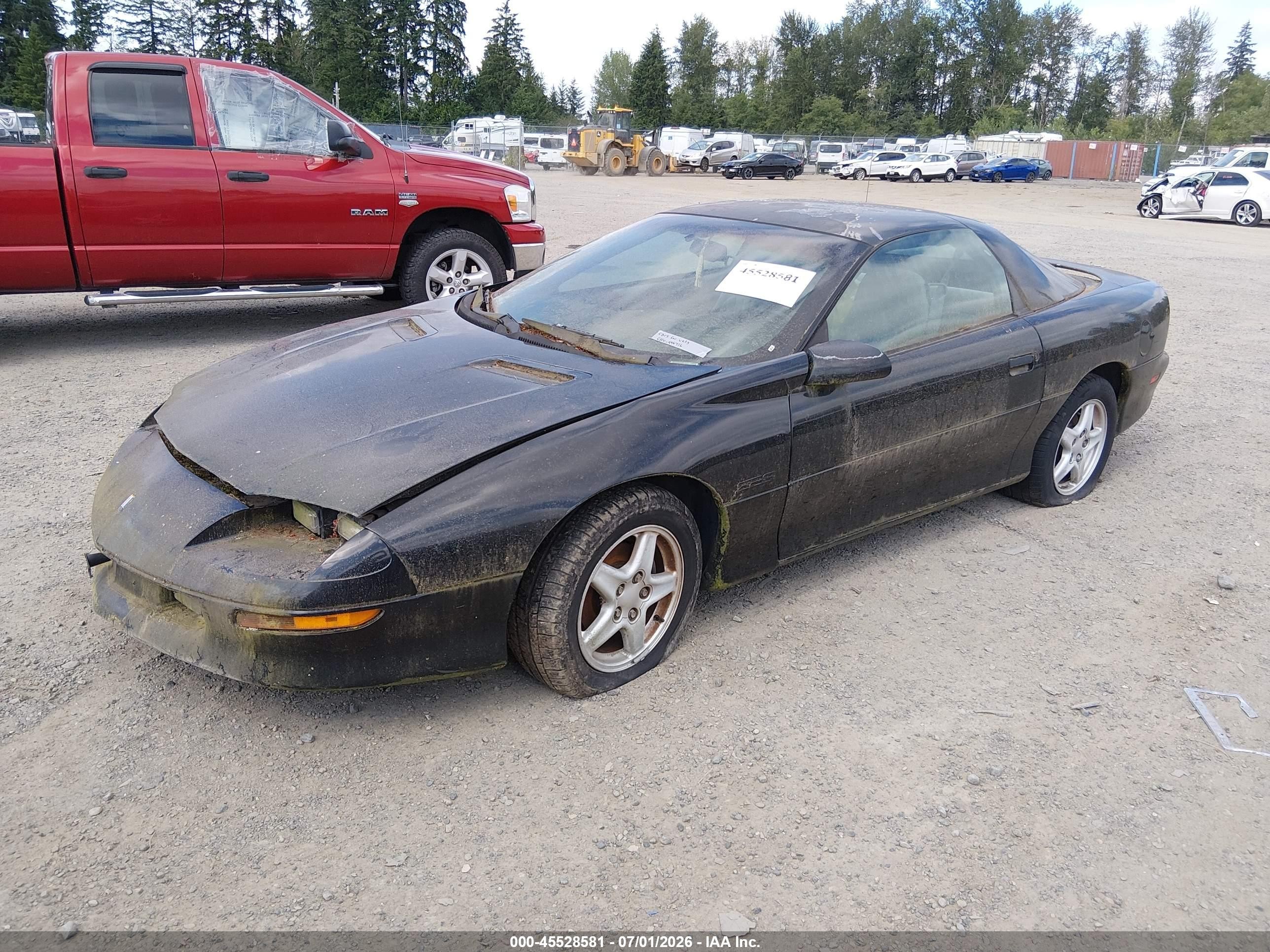 1997 Chevrolet Camaro Z28 Black vin: 2G1FP22P2V2117766