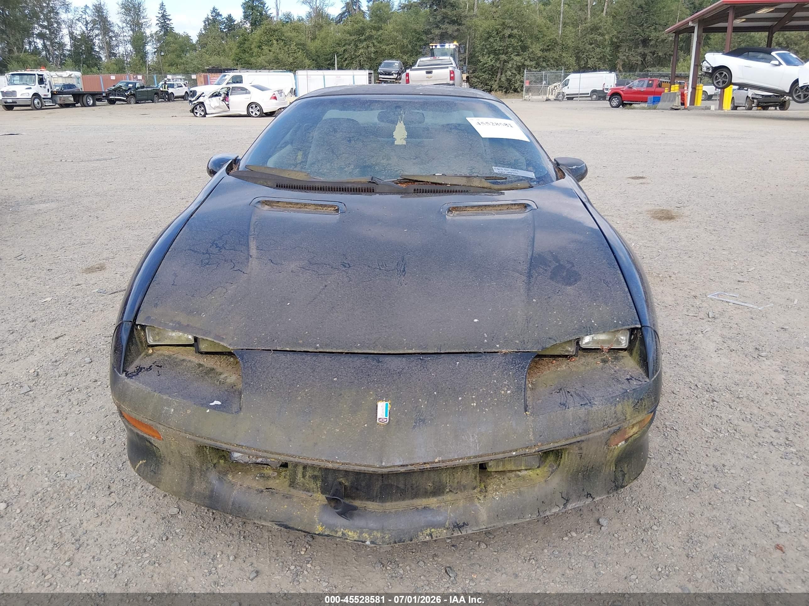 1997 Chevrolet Camaro Z28 Black vin: 2G1FP22P2V2117766