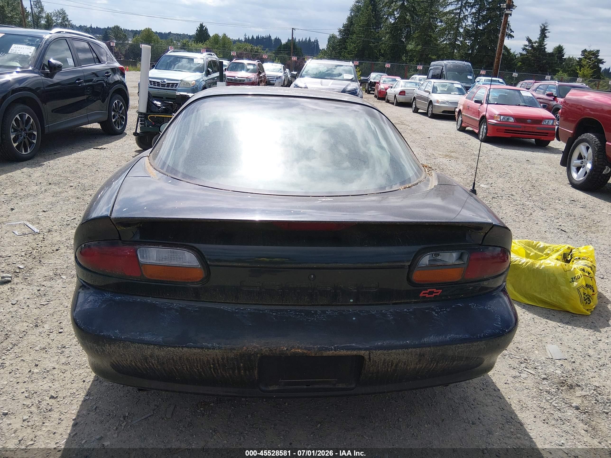 1997 Chevrolet Camaro Z28 Black vin: 2G1FP22P2V2117766