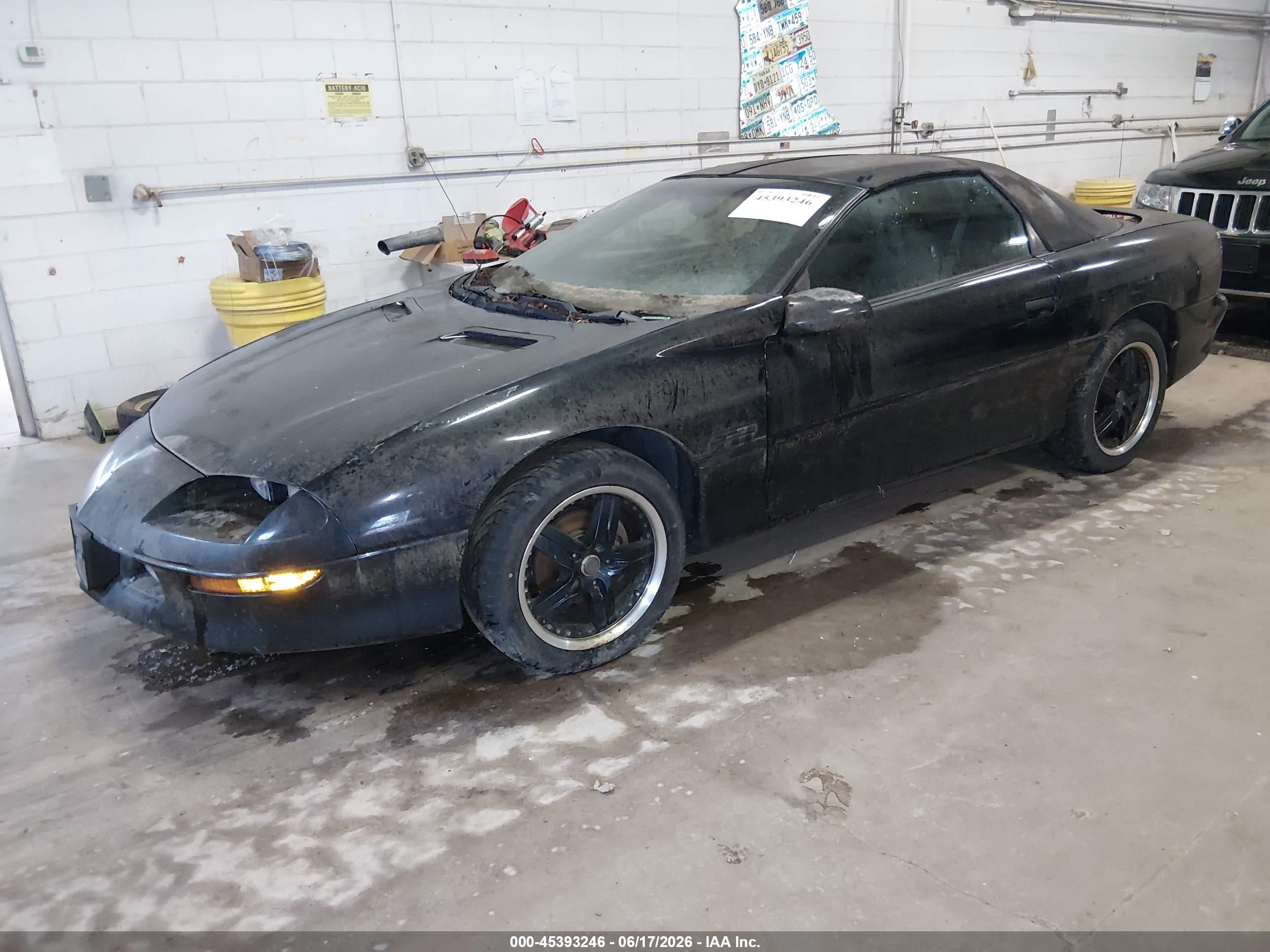 1996 Chevrolet Camaro Z28 Black vin: 2G1FP22P4T2103042