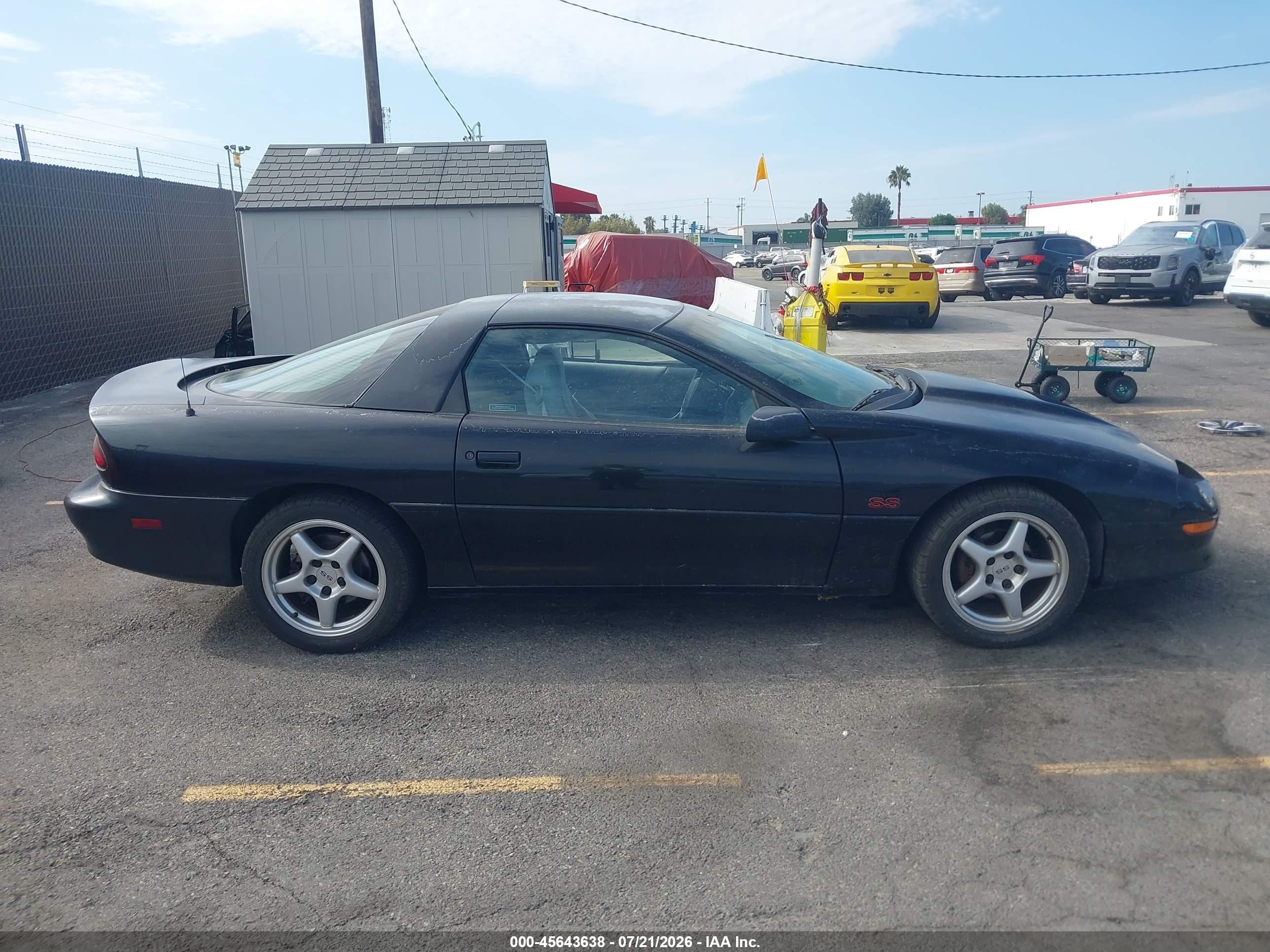 1996 Chevrolet Camaro Z28 Black vin: 2G1FP22P5T2164433