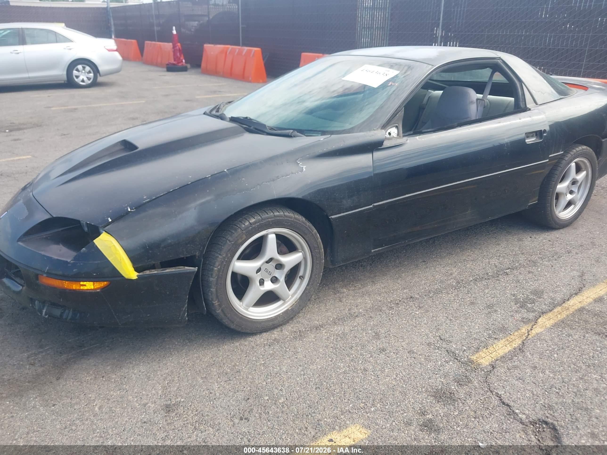 1996 Chevrolet Camaro Z28 Black vin: 2G1FP22P5T2164433