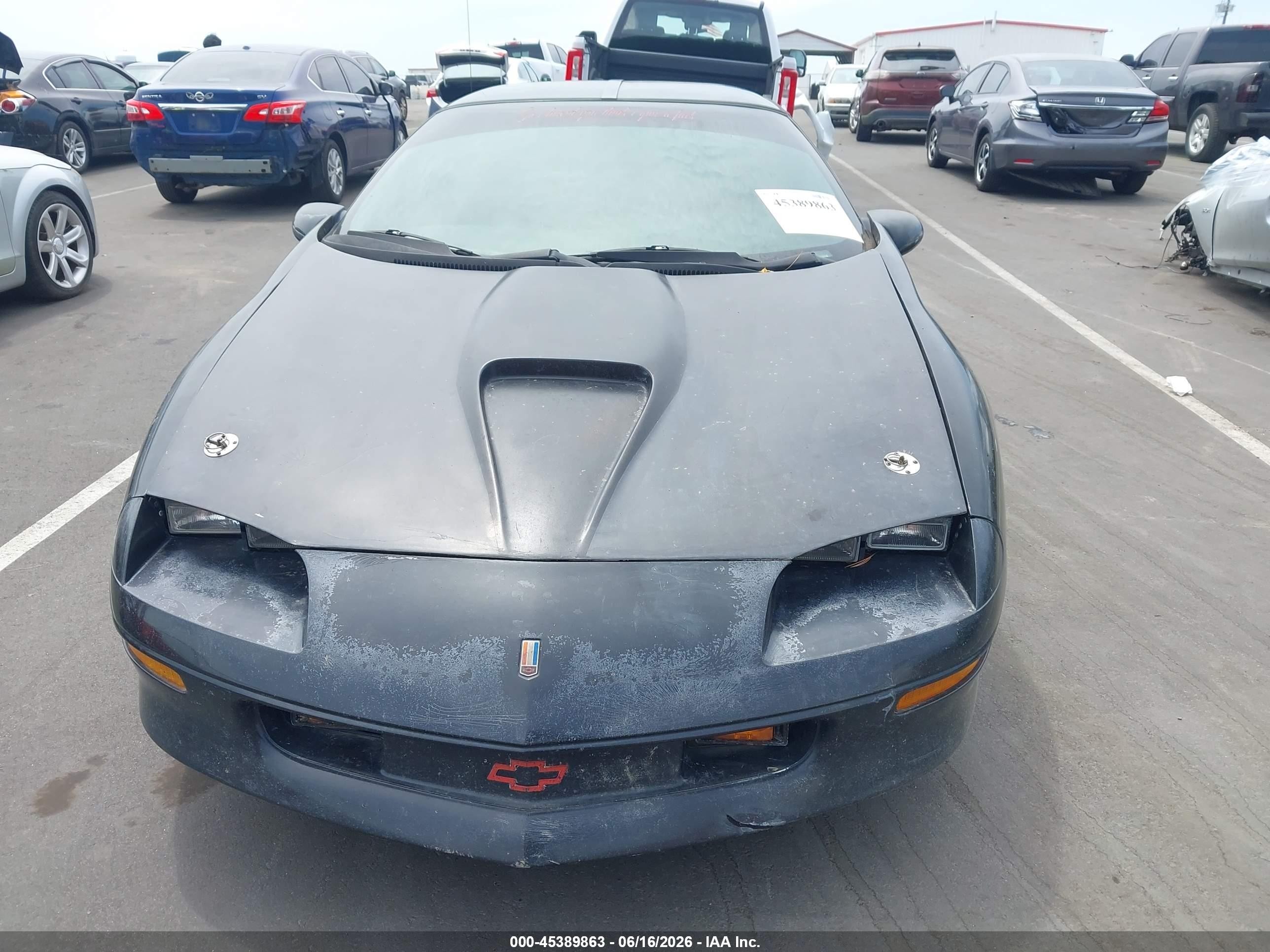 1995 Chevrolet Camaro Z28 Black vin: 2G1FP22P6S2176766