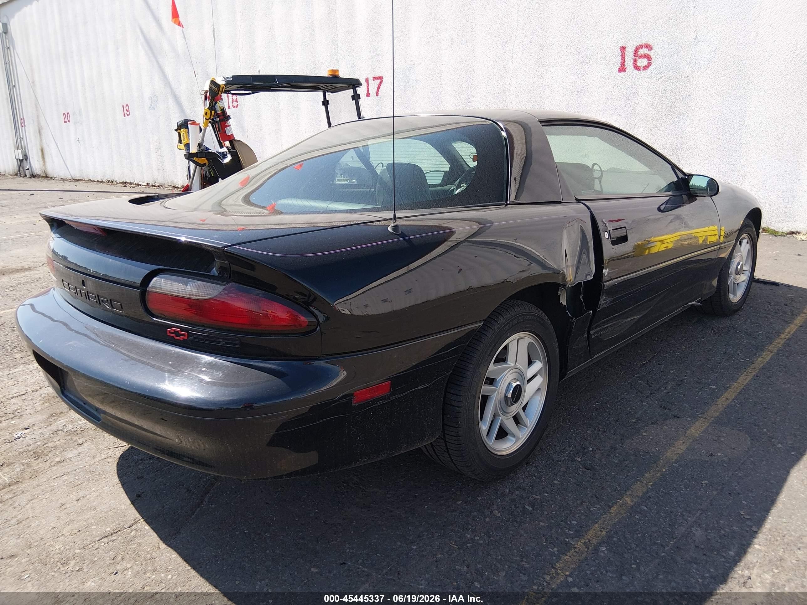1993 Chevrolet Camaro Z28 Black vin: 2G1FP22PXP2102600