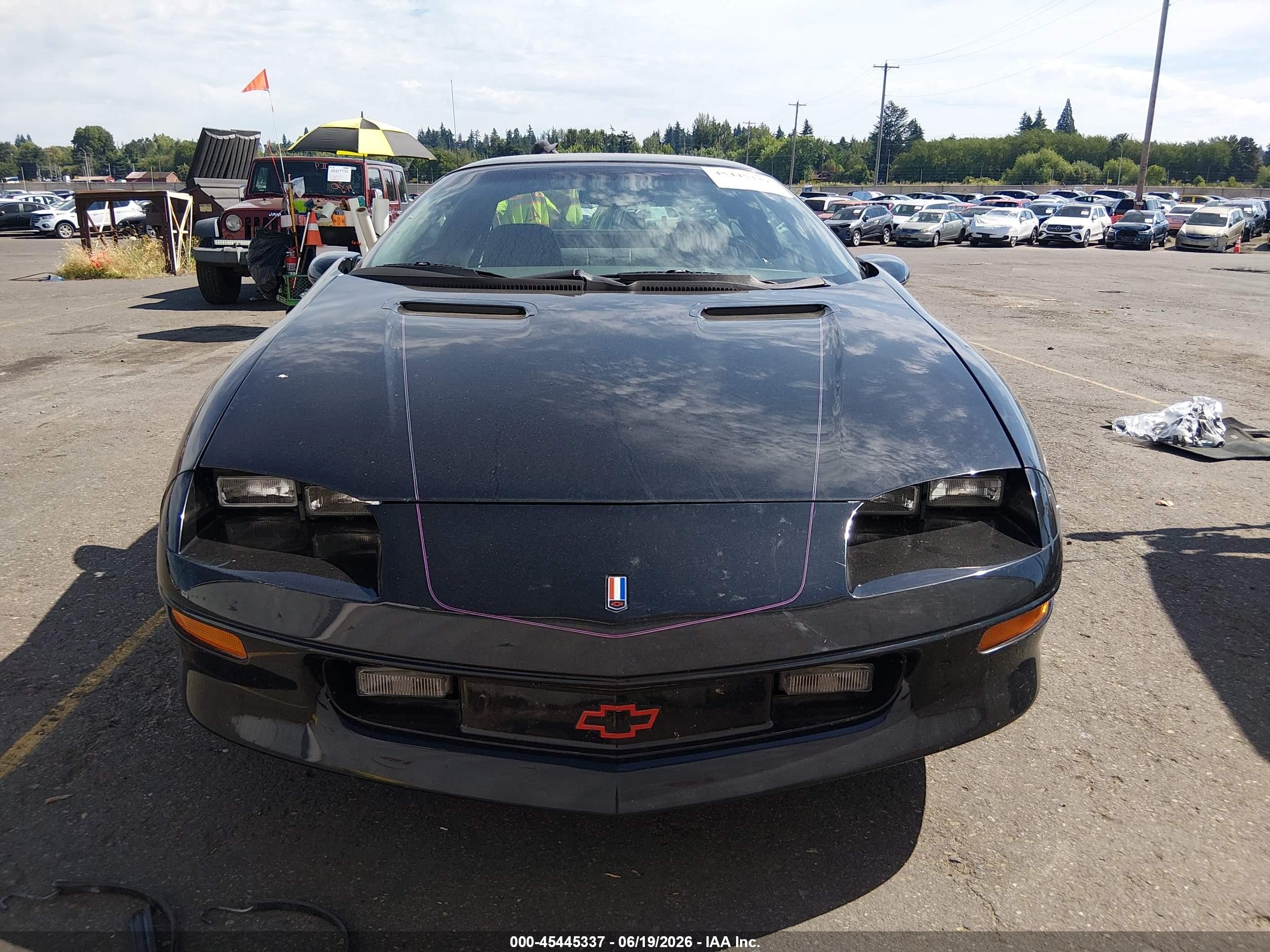 1993 Chevrolet Camaro Z28 Black vin: 2G1FP22PXP2102600