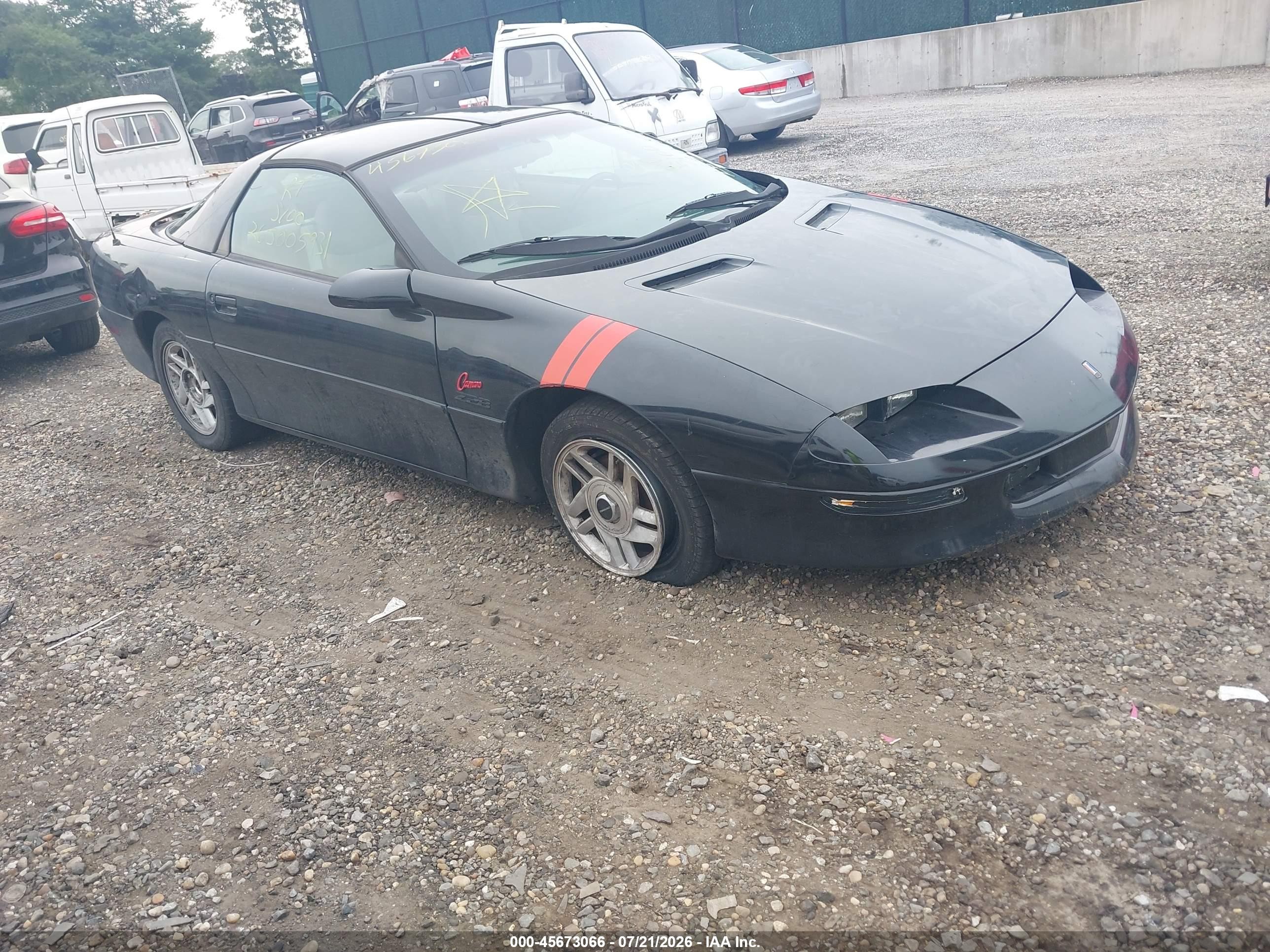 1994 Chevrolet Camaro Z28 Black vin: 2G1FP22PXR2124325
