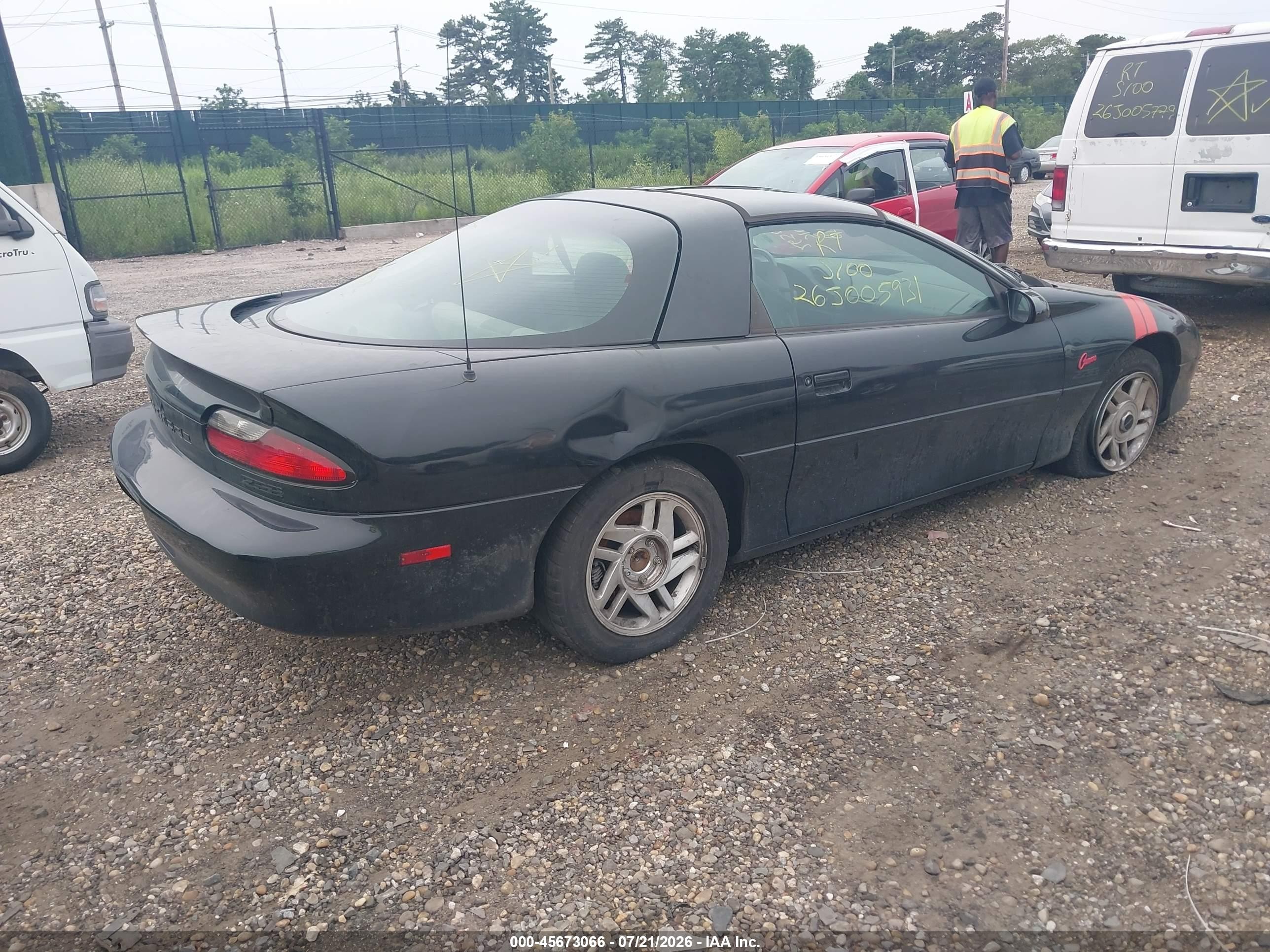 1994 Chevrolet Camaro Z28 Black vin: 2G1FP22PXR2124325