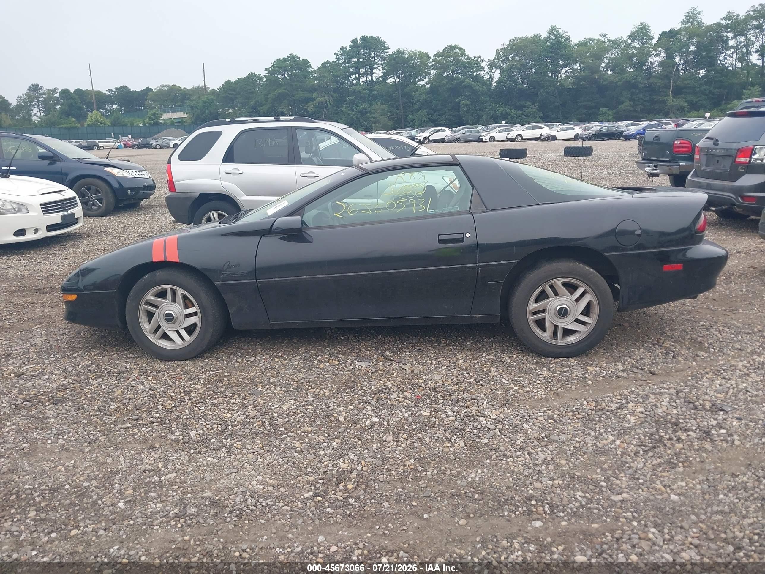 1994 Chevrolet Camaro Z28 Black vin: 2G1FP22PXR2124325