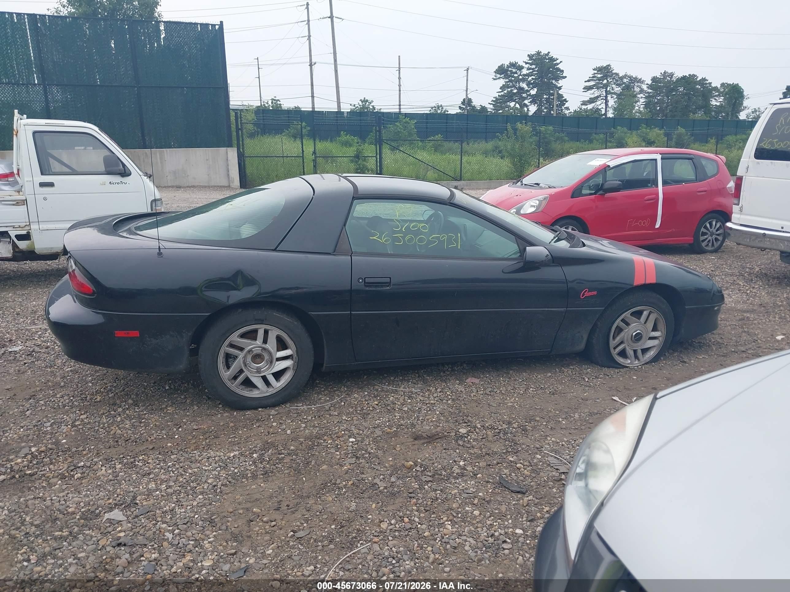 1994 Chevrolet Camaro Z28 Black vin: 2G1FP22PXR2124325