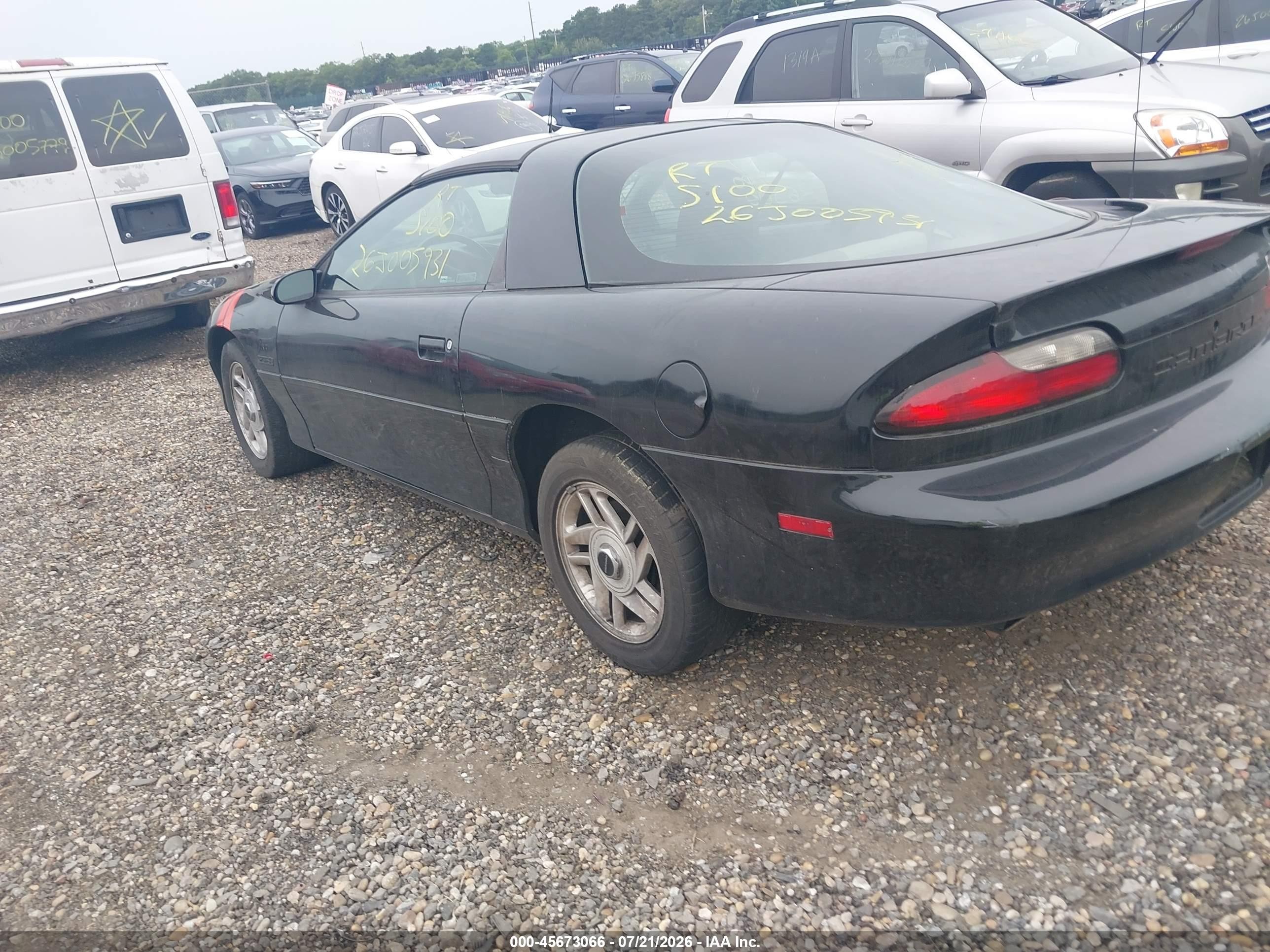 1994 Chevrolet Camaro Z28 Black vin: 2G1FP22PXR2124325
