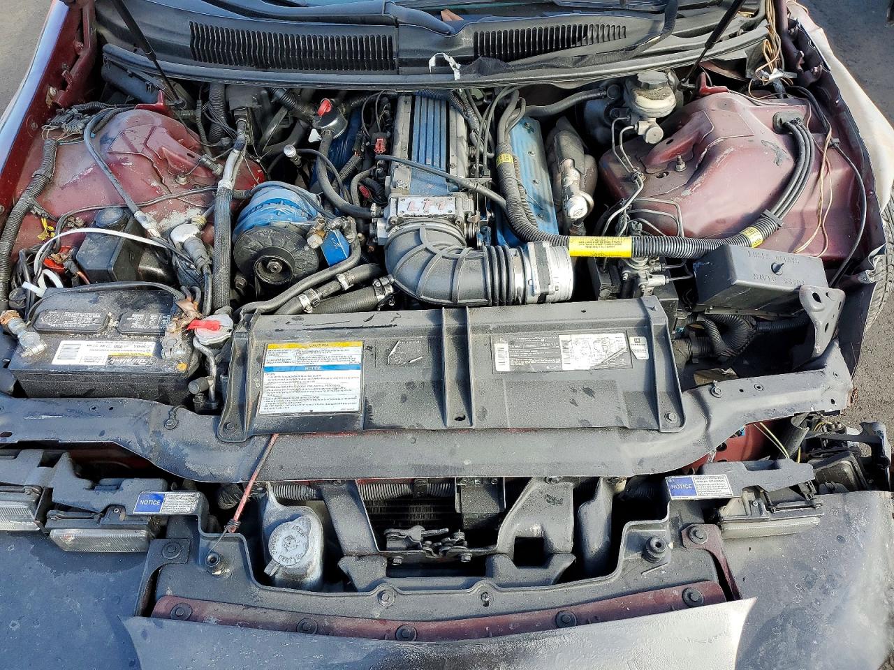 1995 Chevrolet Camaro Z28 Burgundy vin: 2G1FP22PXS2131636