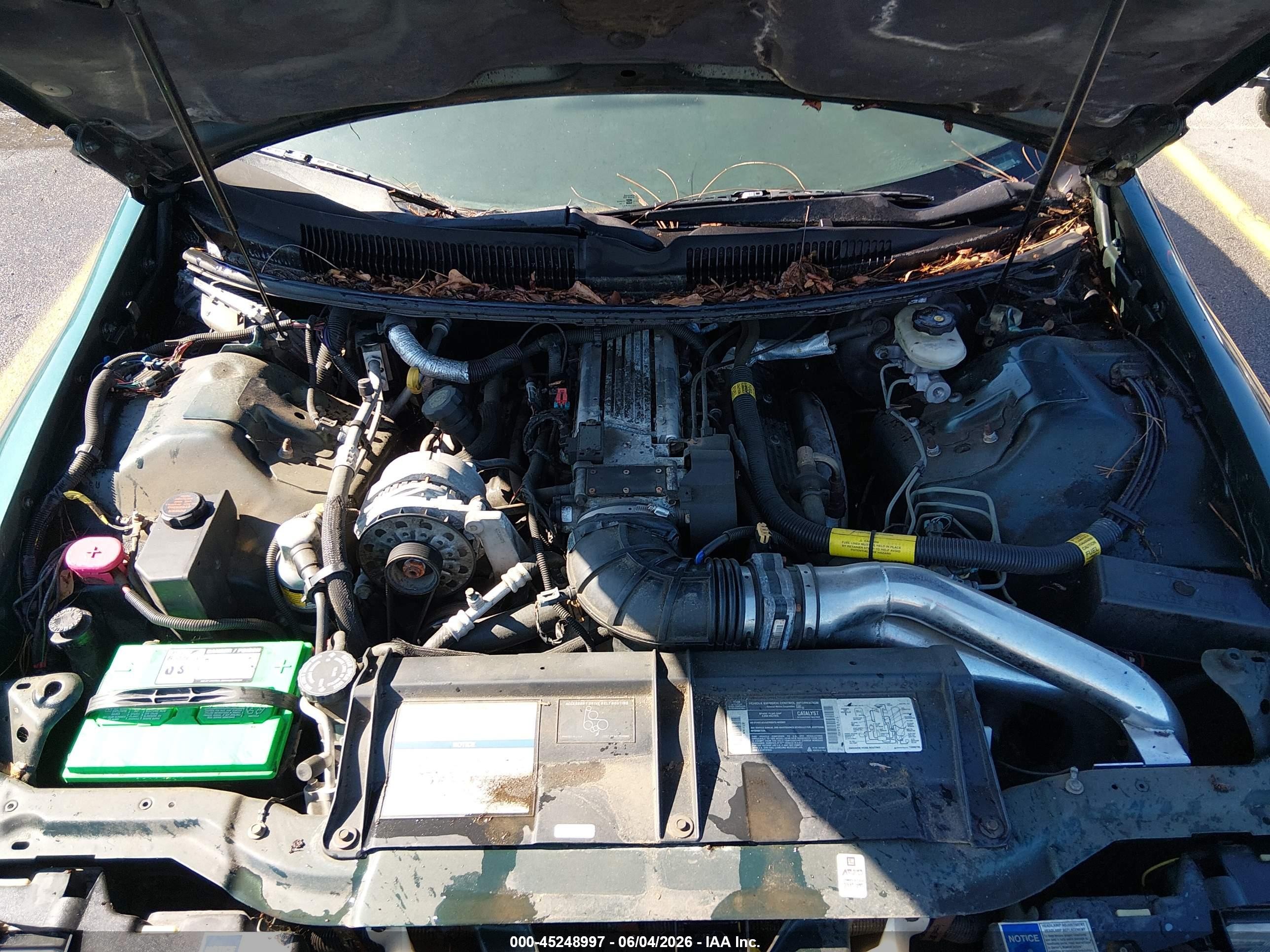1995 Chevrolet Camaro Z28 Green vin: 2G1FP22PXS2226620