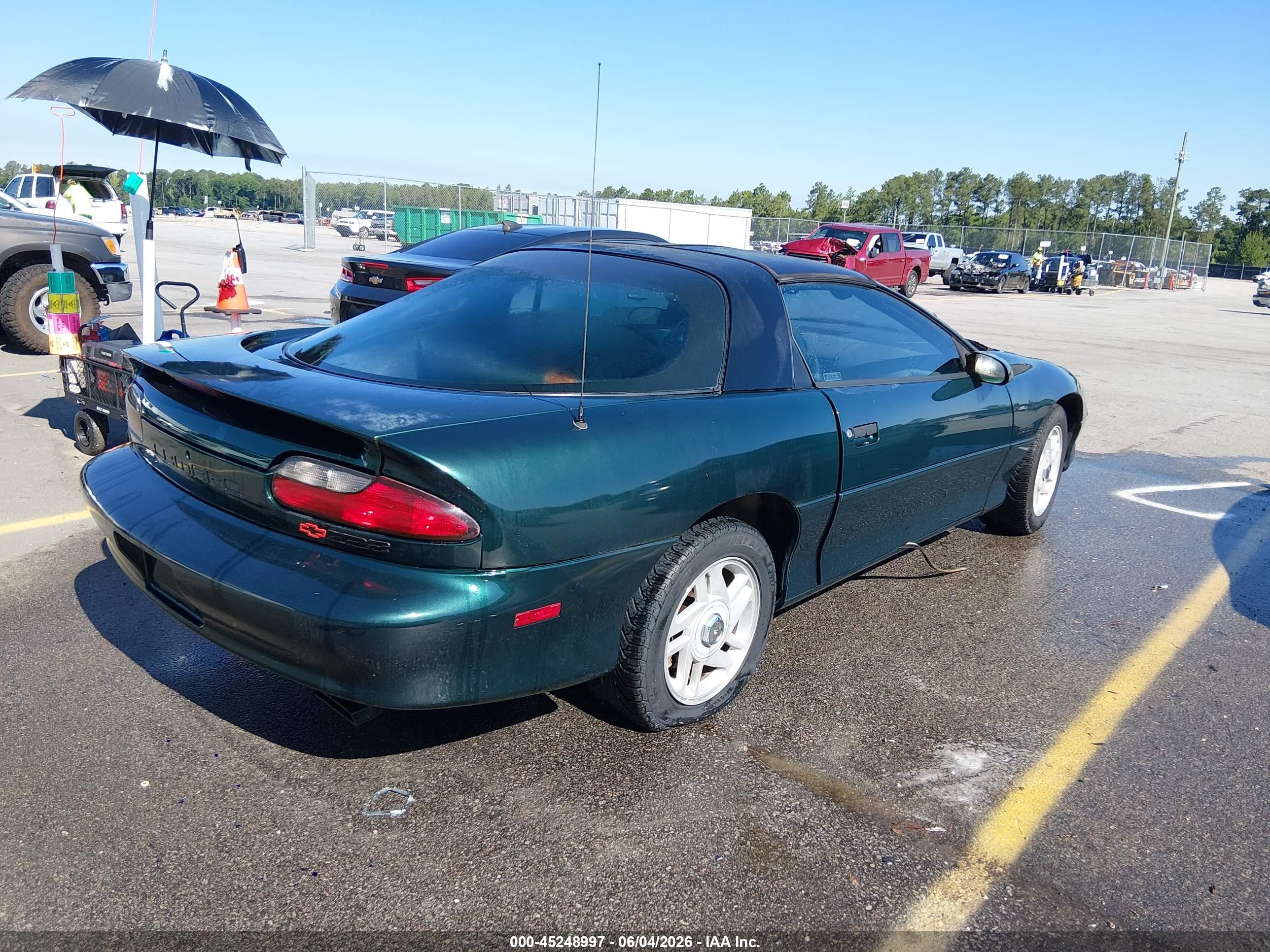 1995 Chevrolet Camaro Z28 Green vin: 2G1FP22PXS2226620