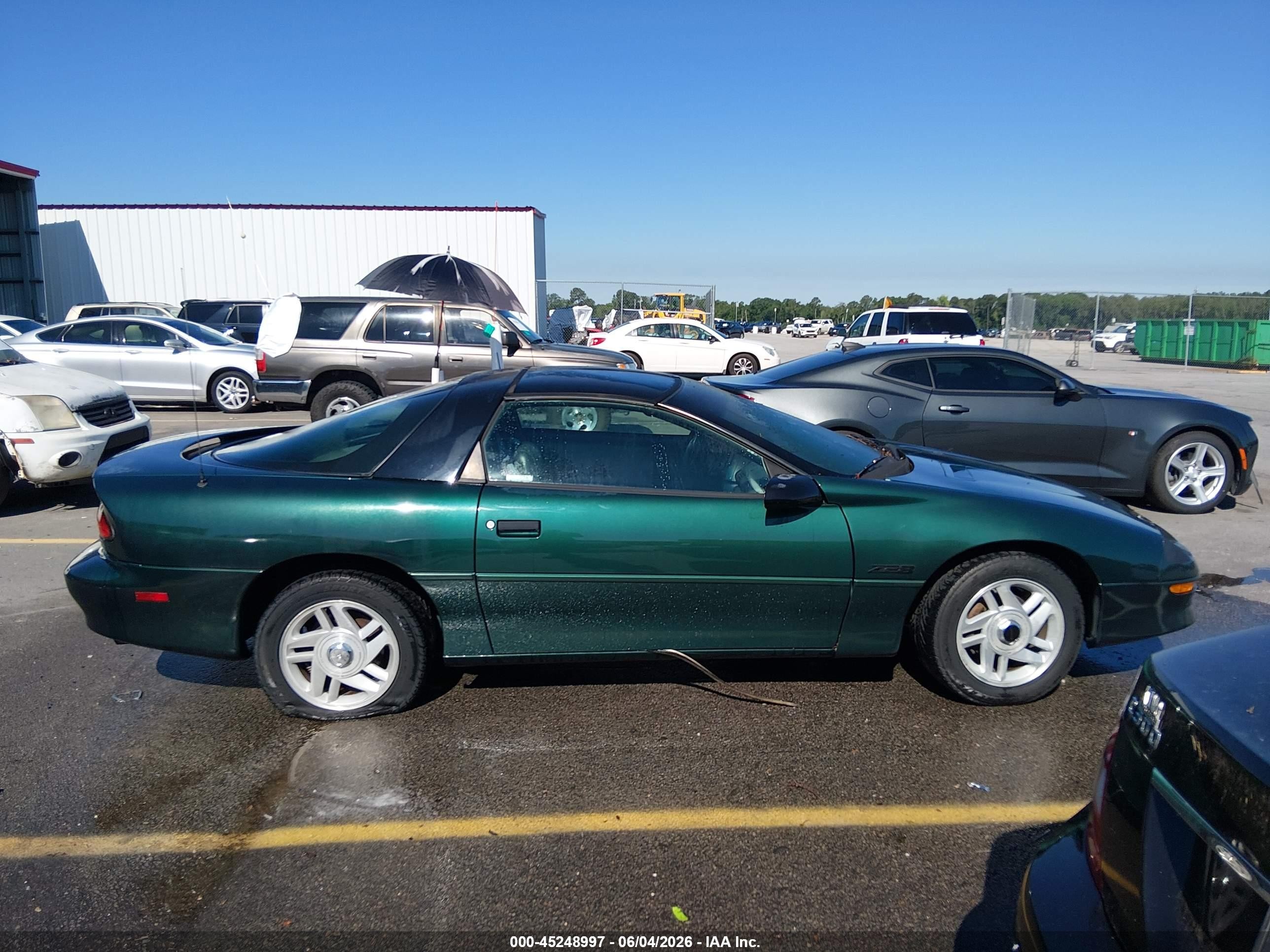 1995 Chevrolet Camaro Z28 Green vin: 2G1FP22PXS2226620