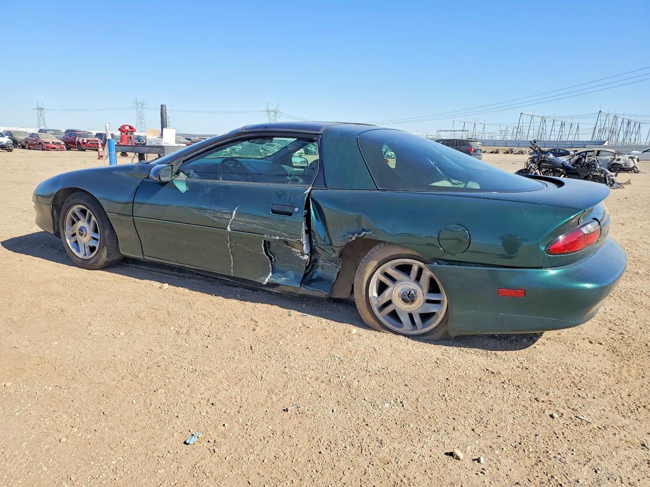 1995 Chevrolet Camaro Green vin: 2G1FP22S9S2126481