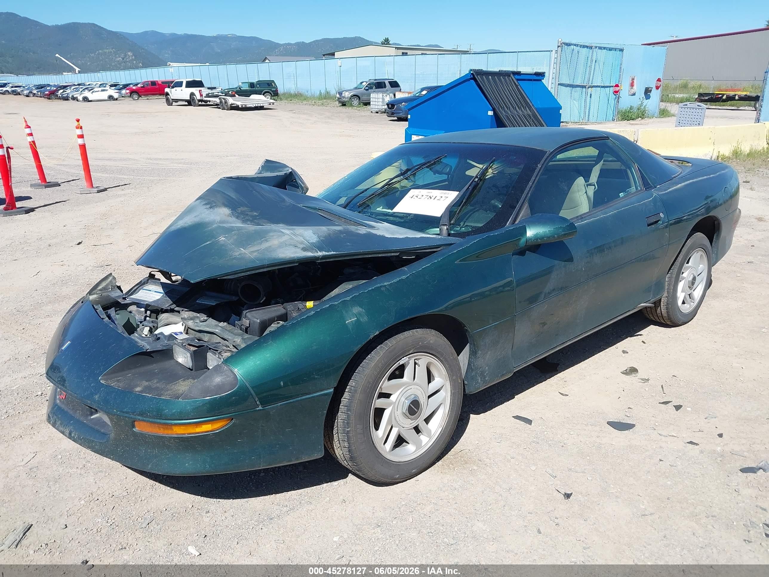 1995 Chevrolet Camaro   Green vin: 2G1FP22SXS2154791