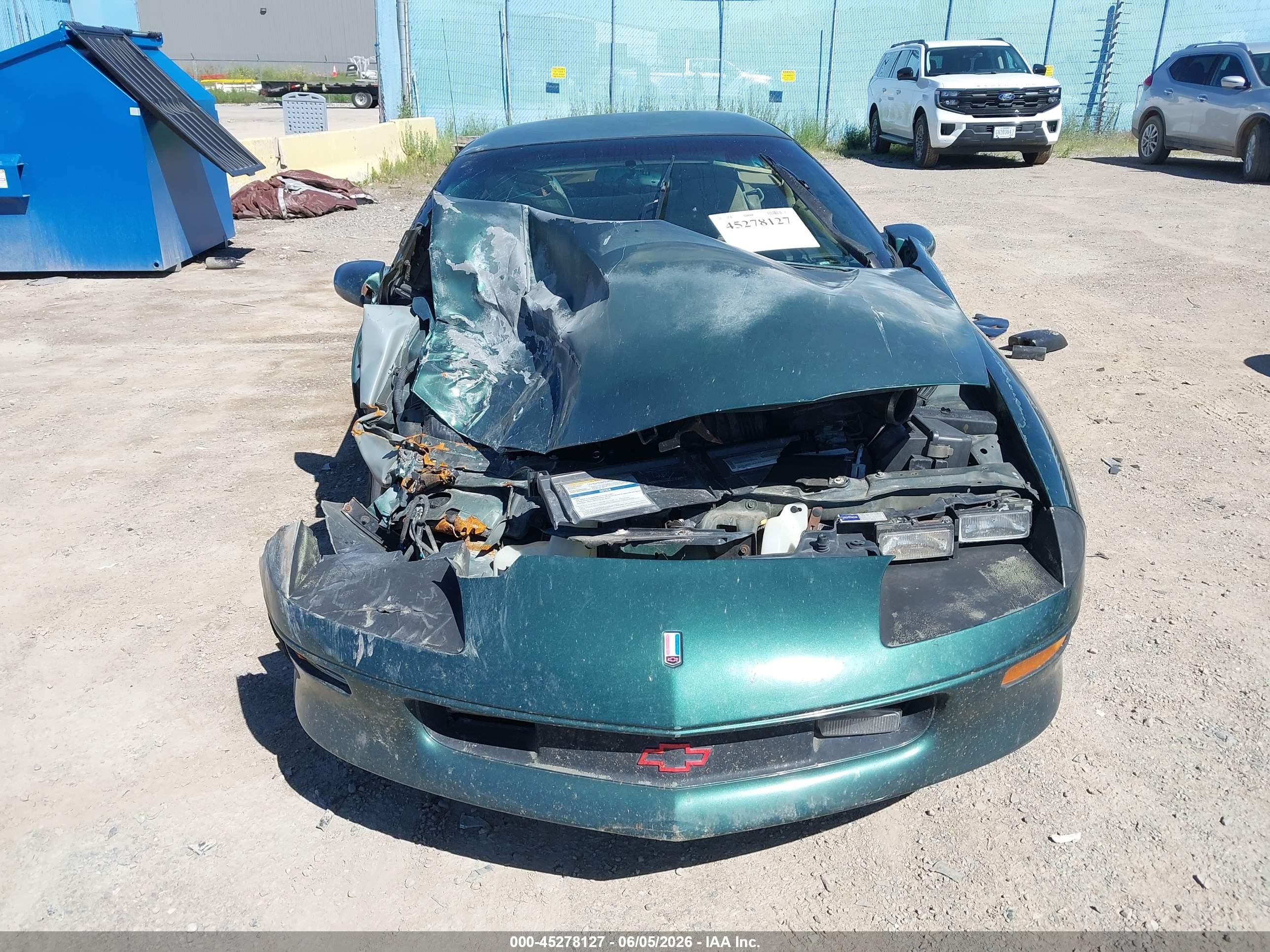 1995 Chevrolet Camaro   Green vin: 2G1FP22SXS2154791
