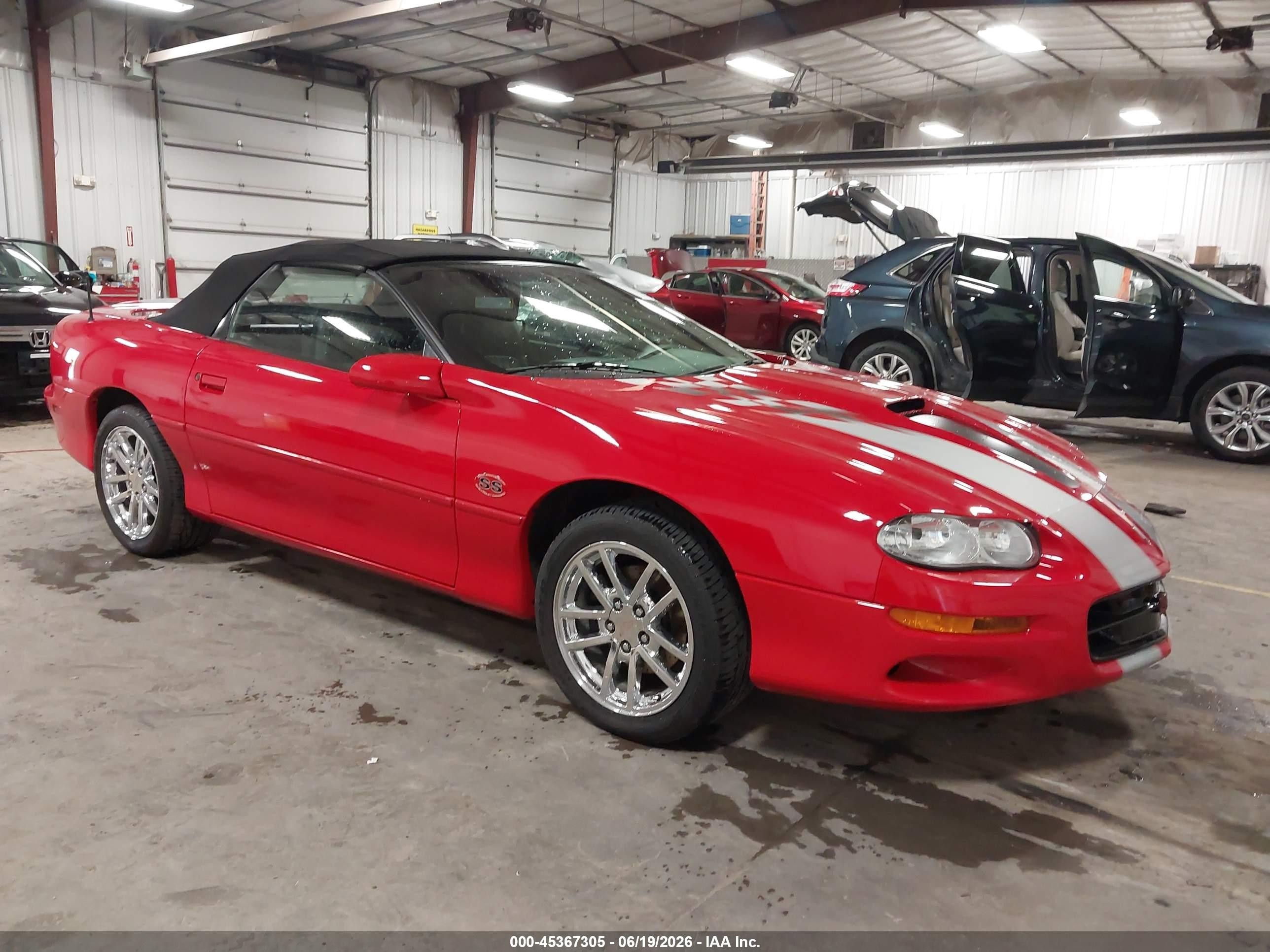2002 Chevrolet Camaro Z28 Red vin: 2G1FP32G122158715