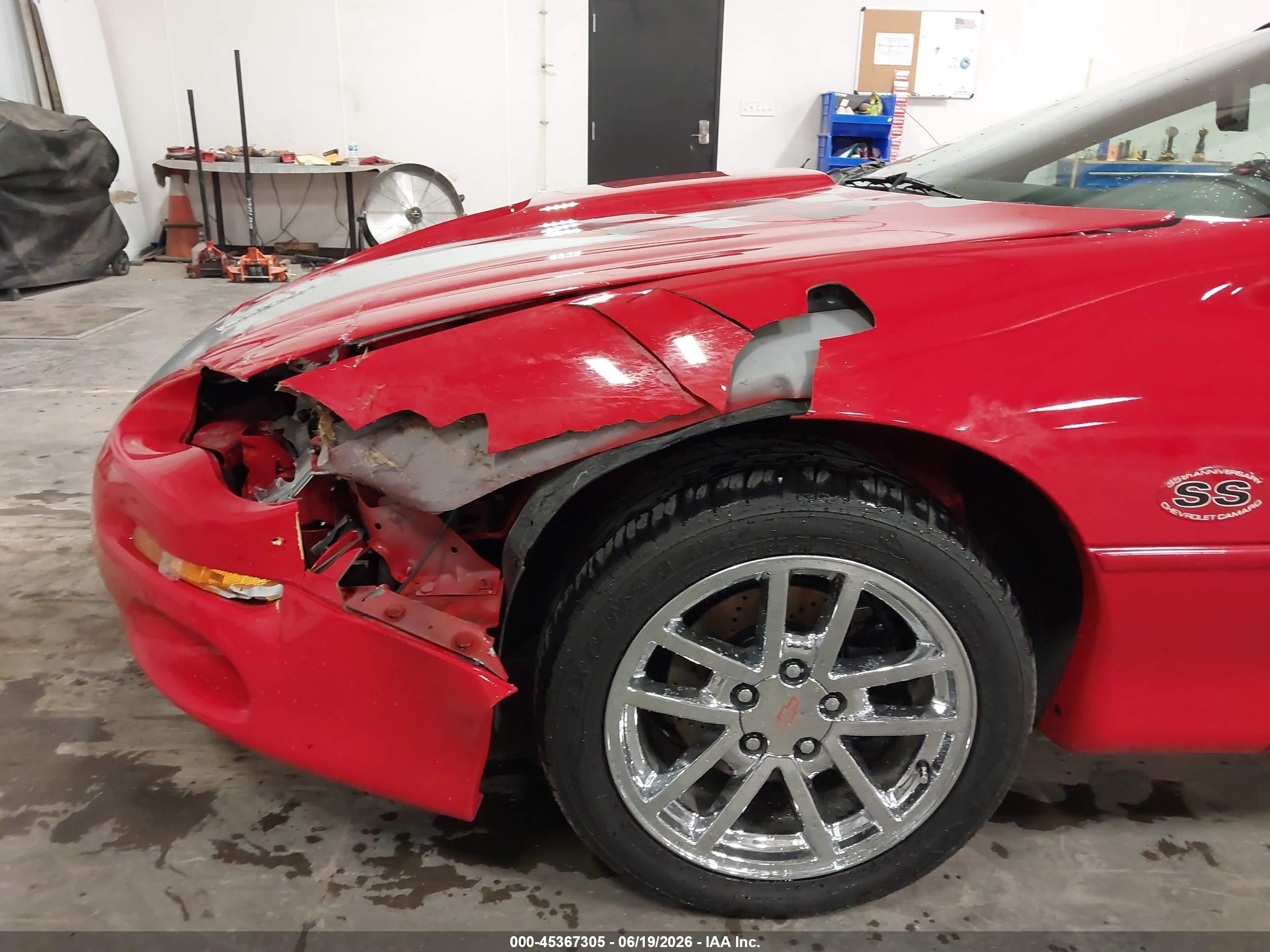 2002 Chevrolet Camaro Z28 Red vin: 2G1FP32G122158715