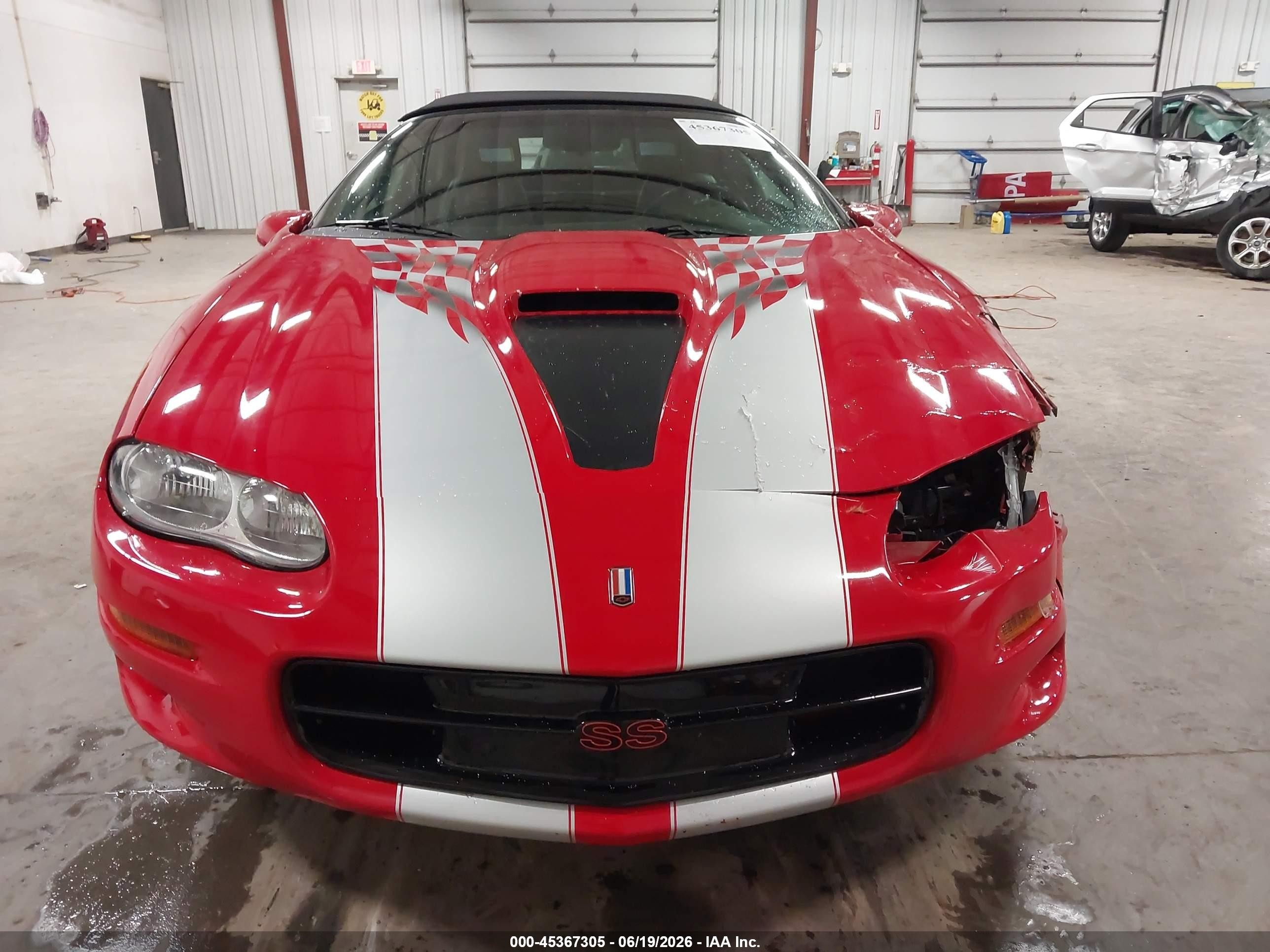 2002 Chevrolet Camaro Z28 Red vin: 2G1FP32G122158715