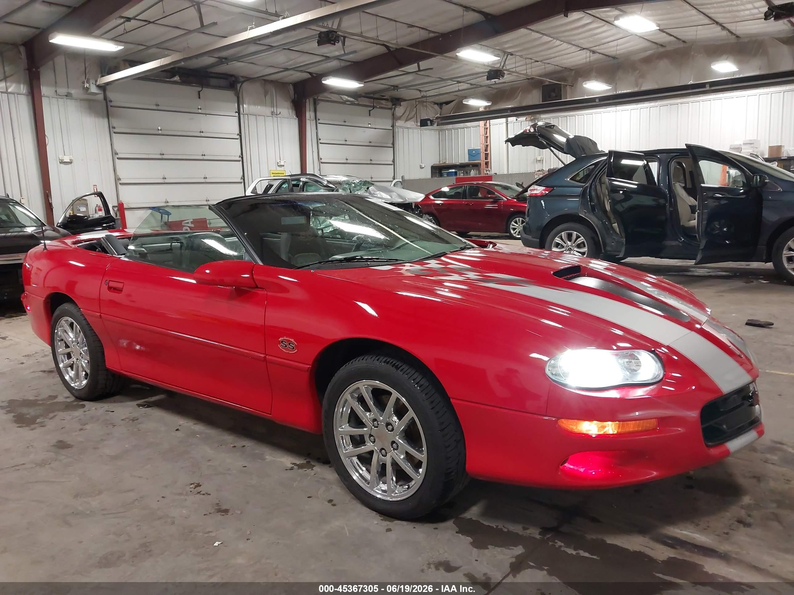 2002 Chevrolet Camaro Z28 Red vin: 2G1FP32G122158715