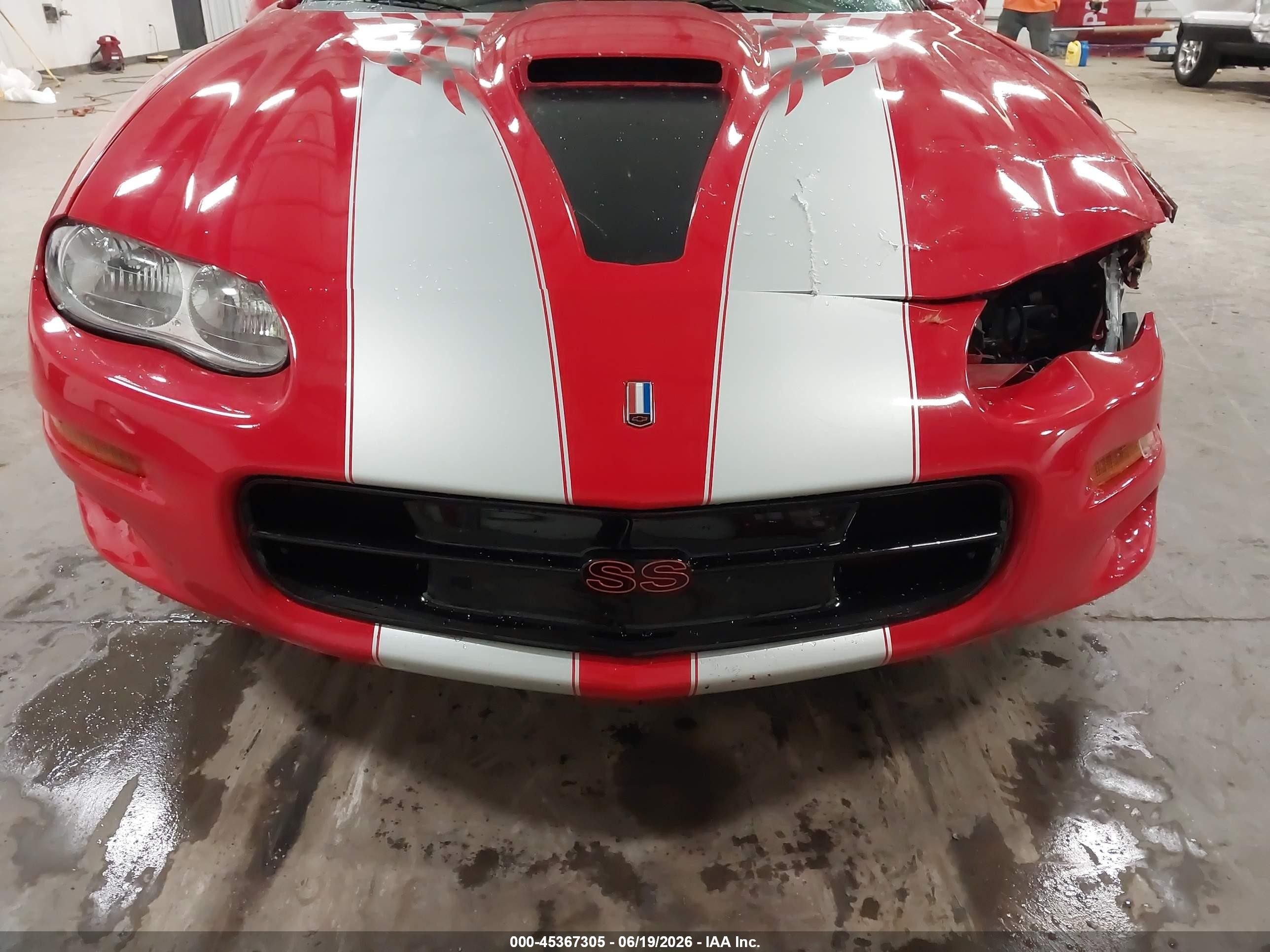 2002 Chevrolet Camaro Z28 Red vin: 2G1FP32G122158715