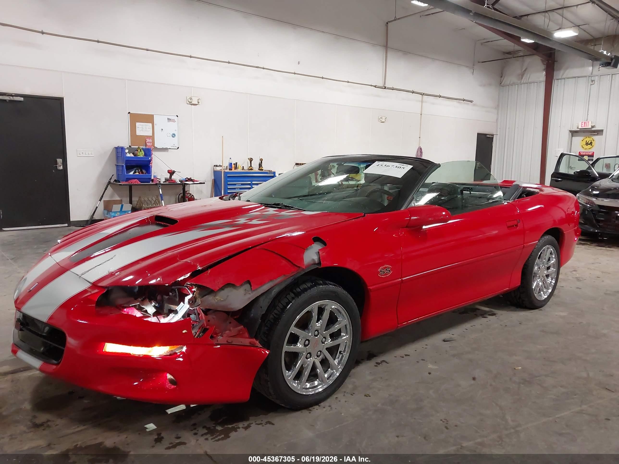 2002 Chevrolet Camaro Z28 Red vin: 2G1FP32G122158715