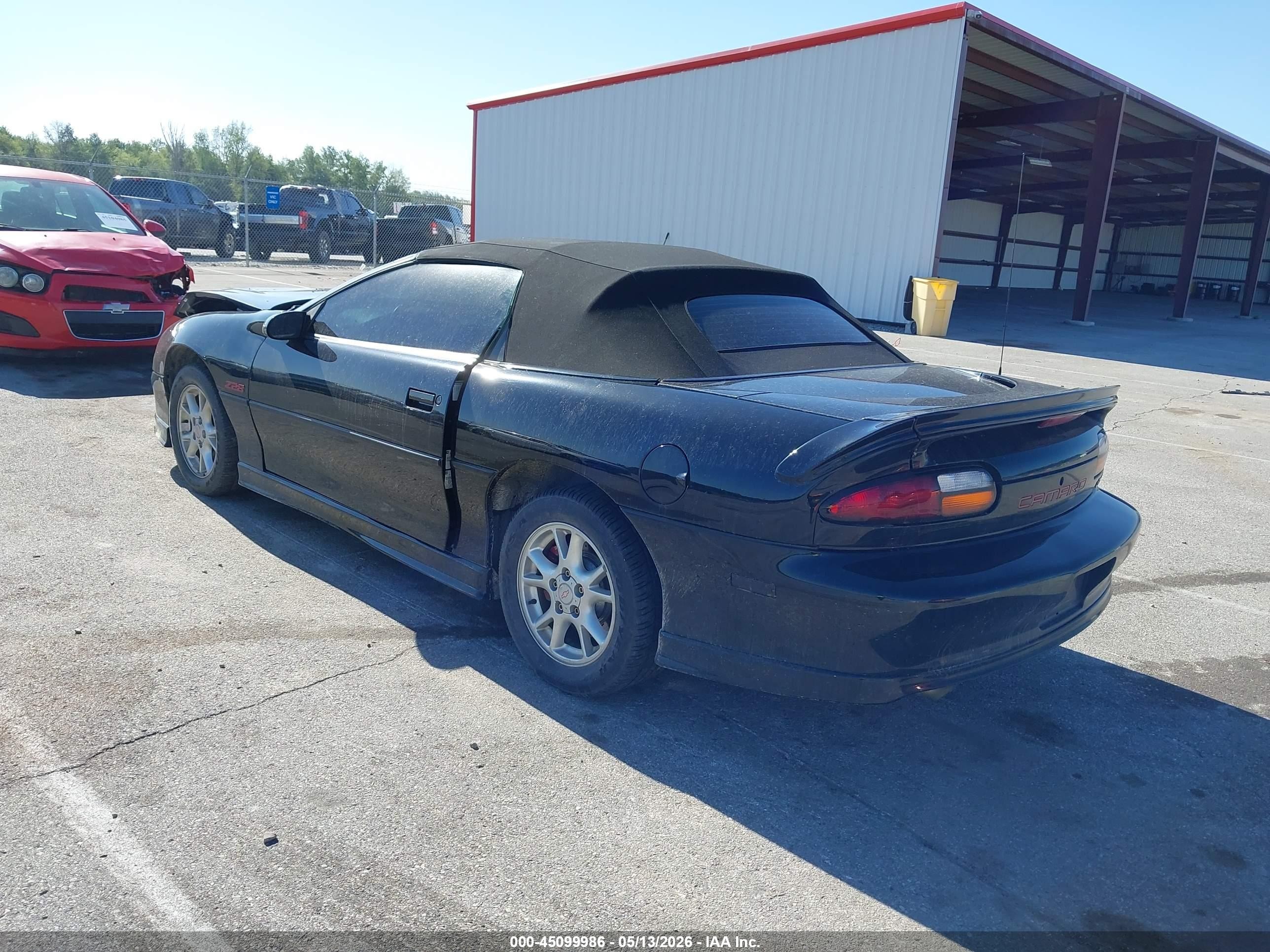 2002 Chevrolet Camaro Z28 Black vin: 2G1FP32G222135878