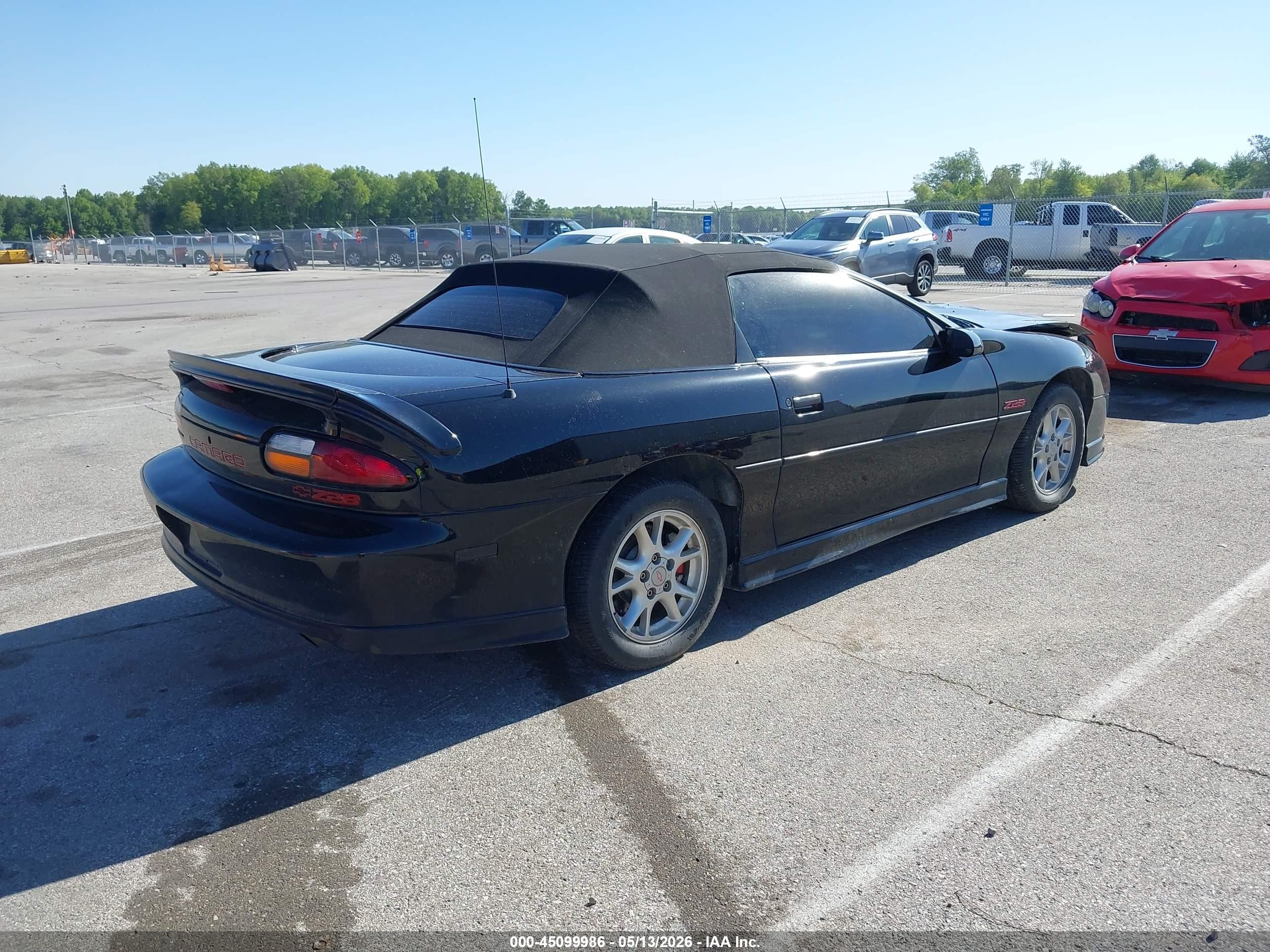 2002 Chevrolet Camaro Z28 Black vin: 2G1FP32G222135878