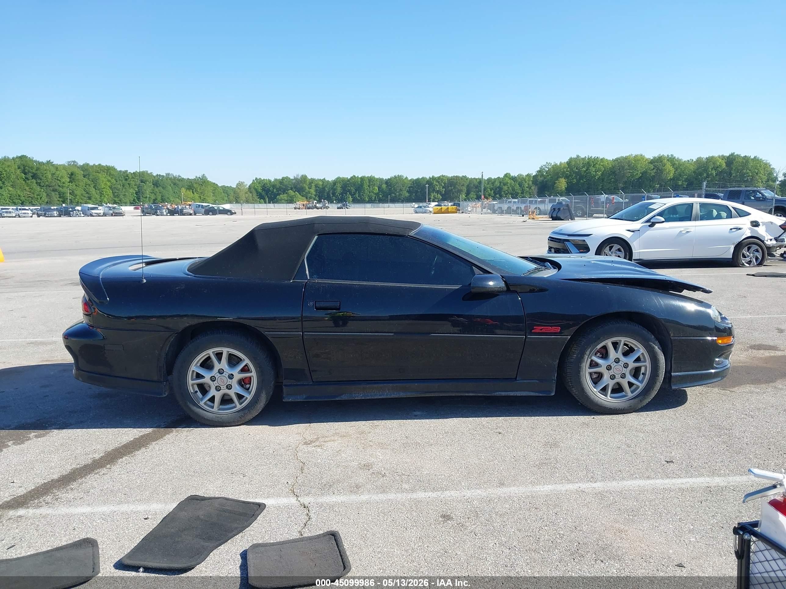 2002 Chevrolet Camaro Z28 Black vin: 2G1FP32G222135878