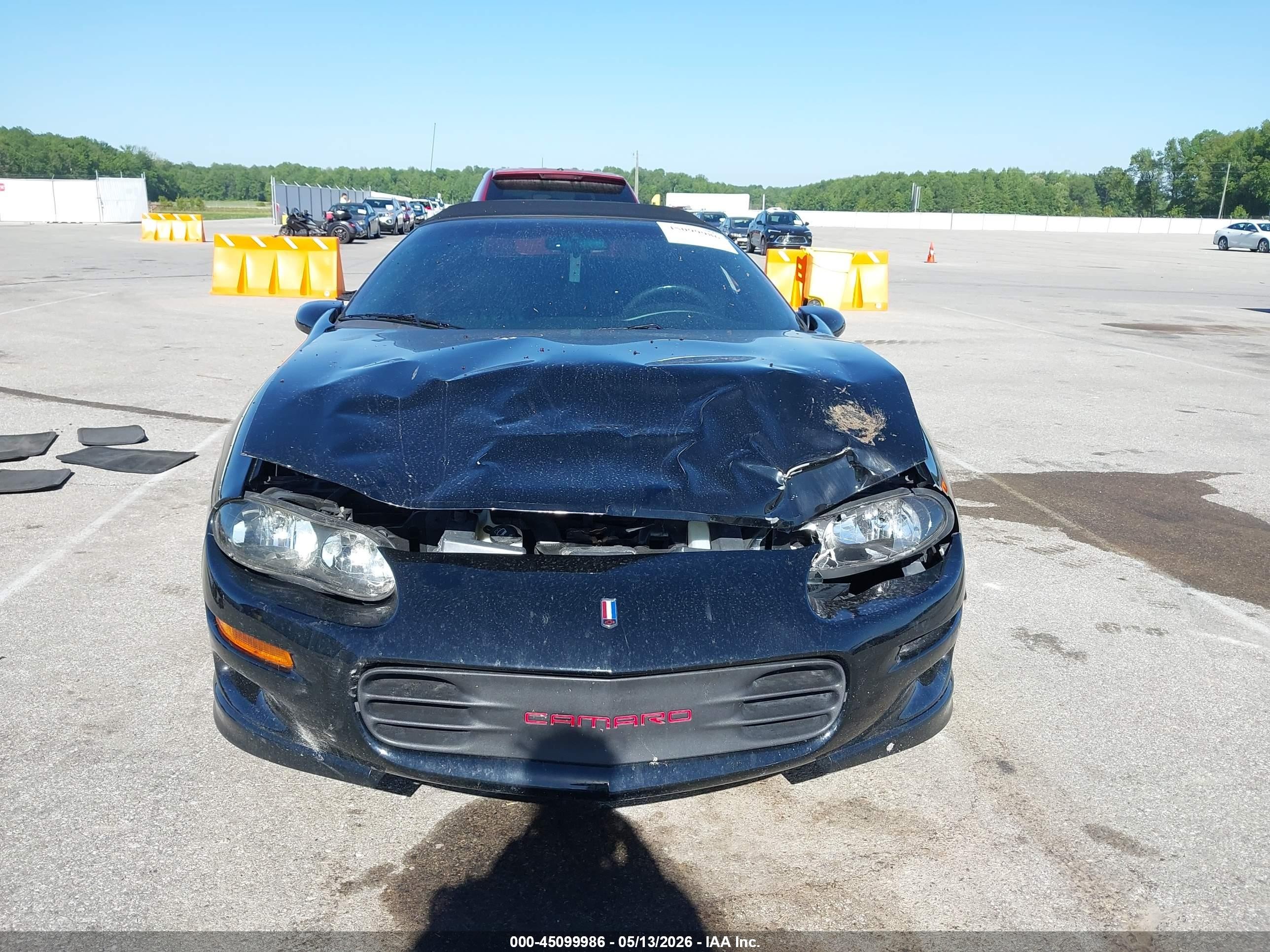 2002 Chevrolet Camaro Z28 Black vin: 2G1FP32G222135878