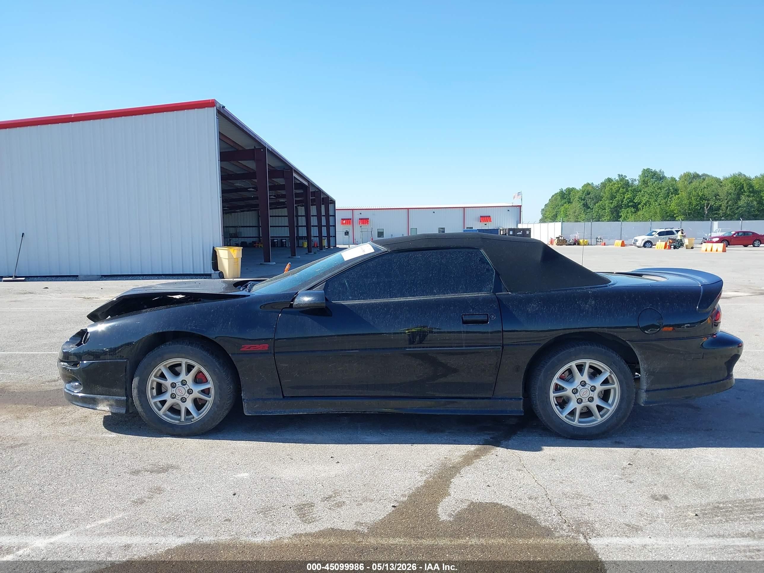 2002 Chevrolet Camaro Z28 Black vin: 2G1FP32G222135878