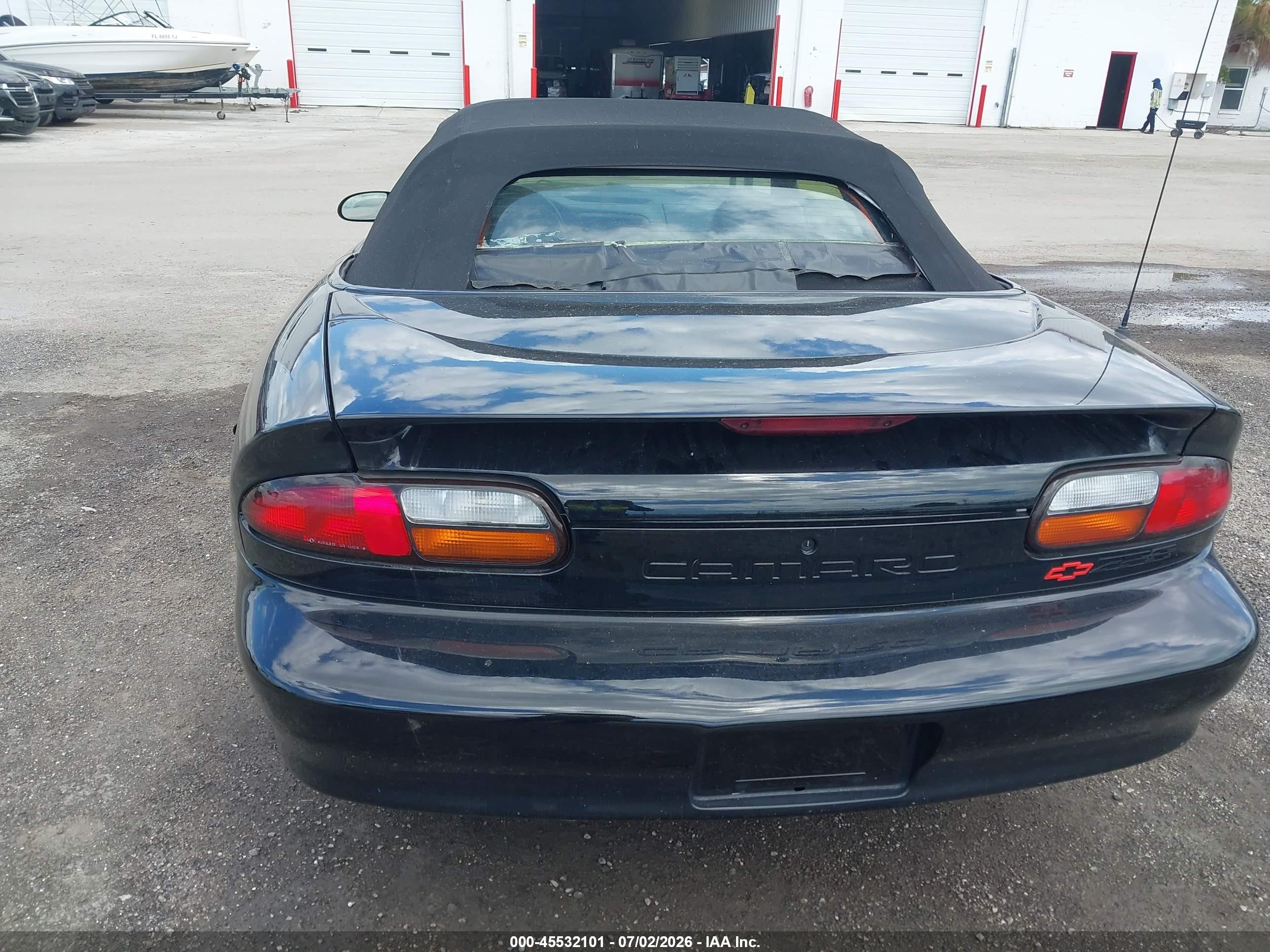 2002 Chevrolet Camaro Z28 Black vin: 2G1FP32G222161607