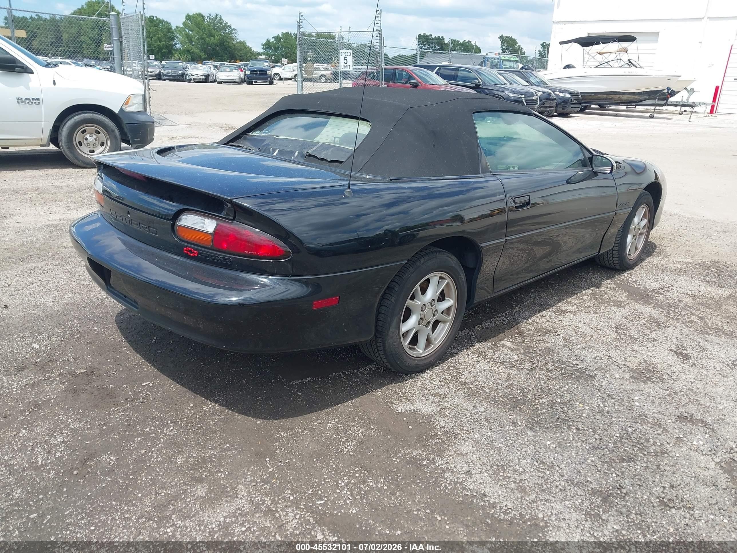 2002 Chevrolet Camaro Z28 Black vin: 2G1FP32G222161607