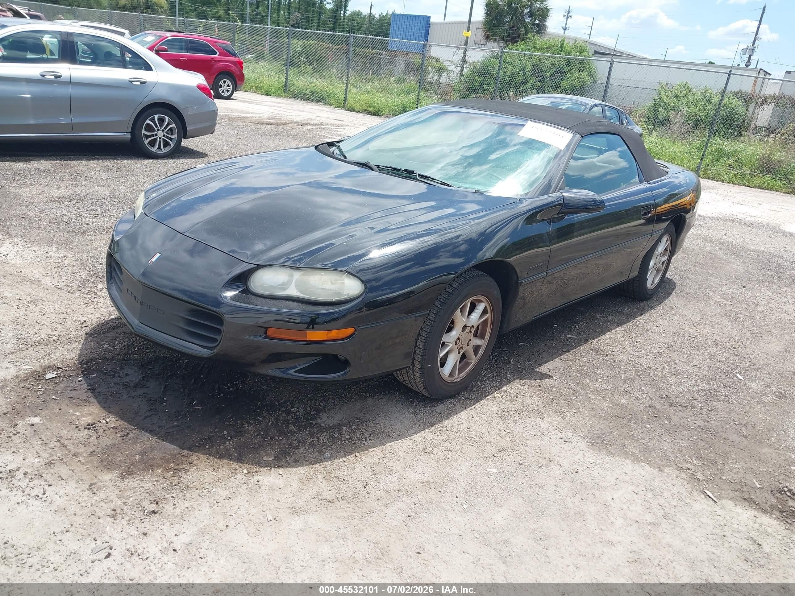 2002 Chevrolet Camaro Z28 Black vin: 2G1FP32G222161607