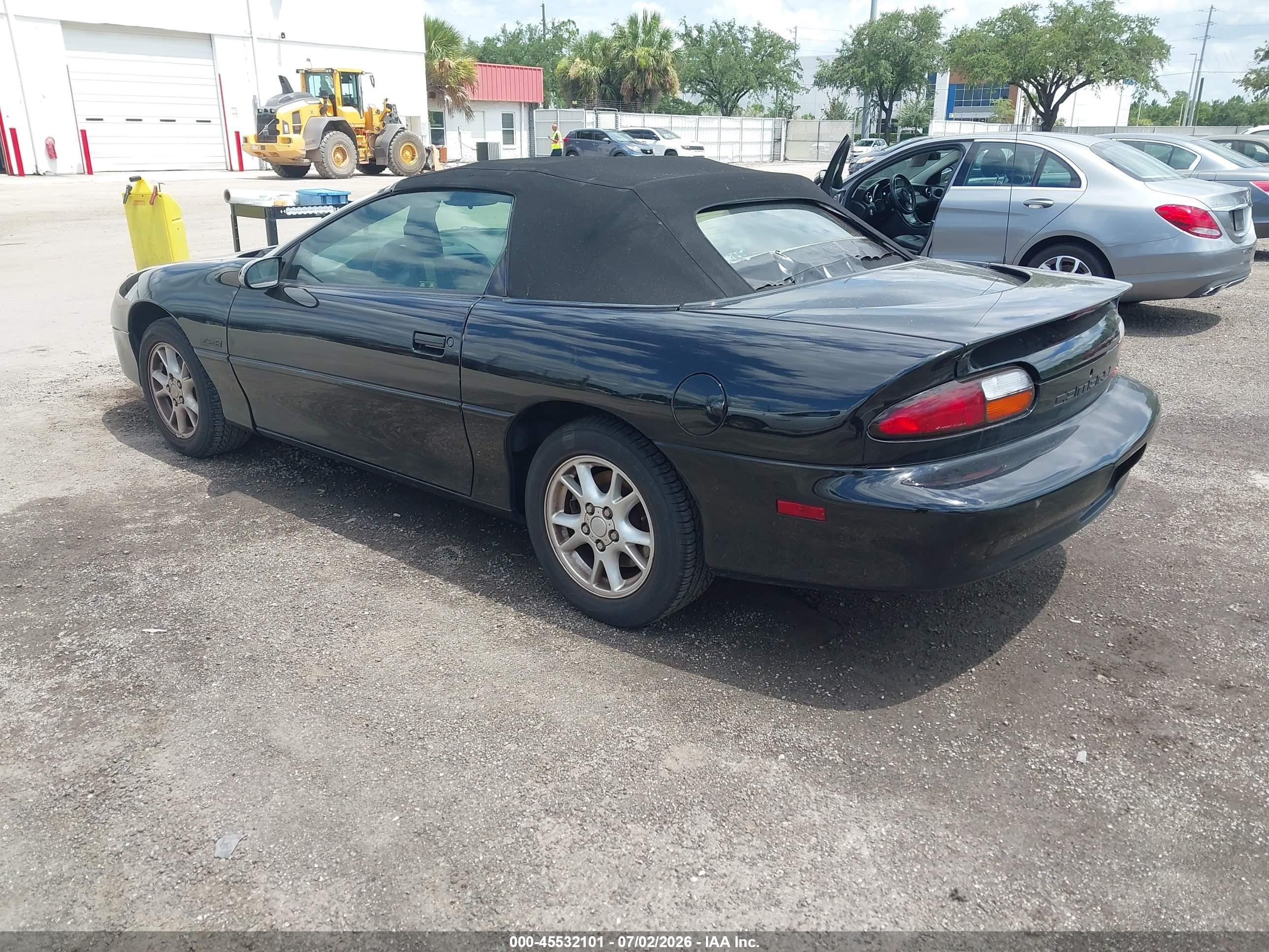 2002 Chevrolet Camaro Z28 Black vin: 2G1FP32G222161607