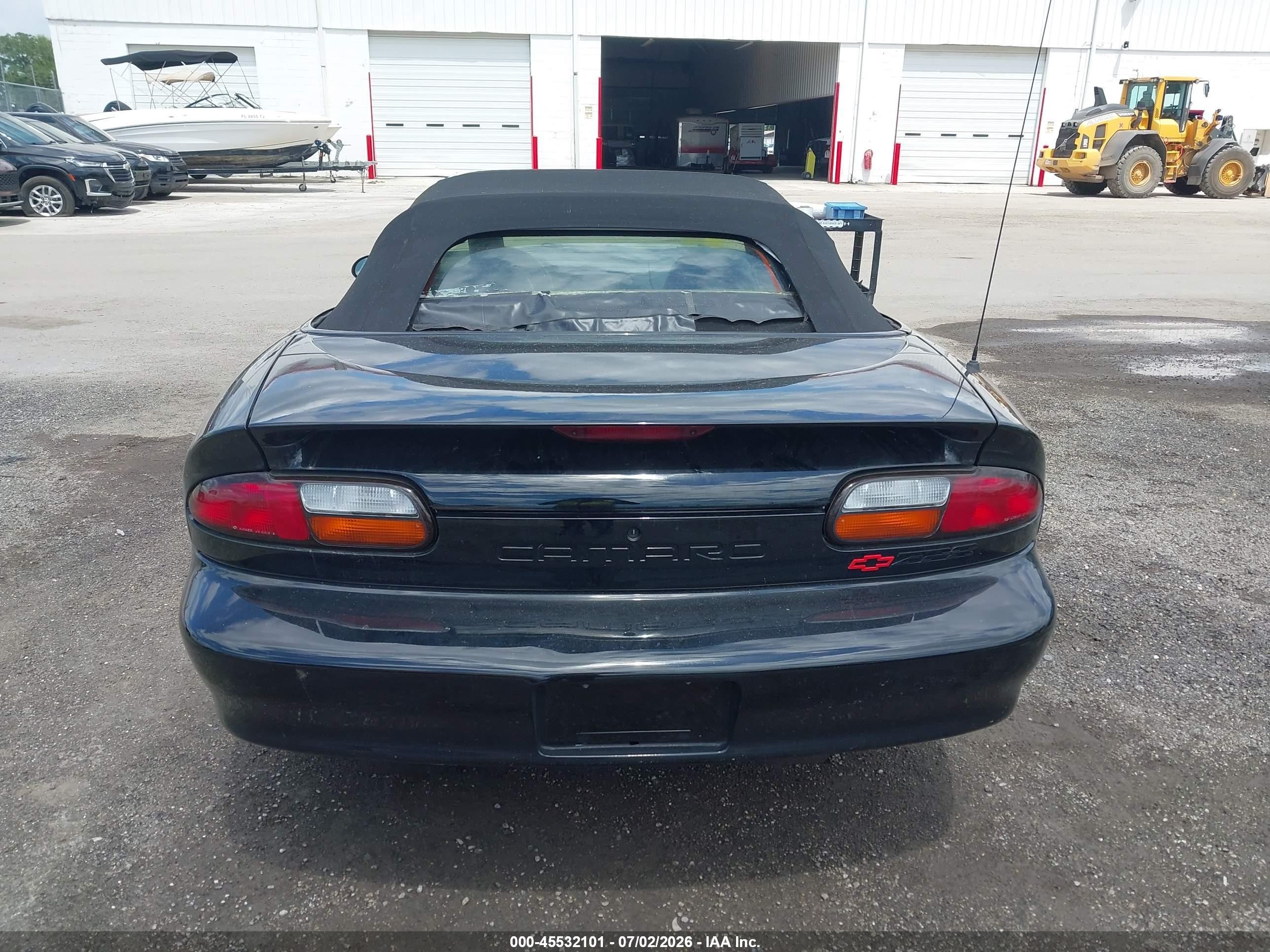 2002 Chevrolet Camaro Z28 Black vin: 2G1FP32G222161607
