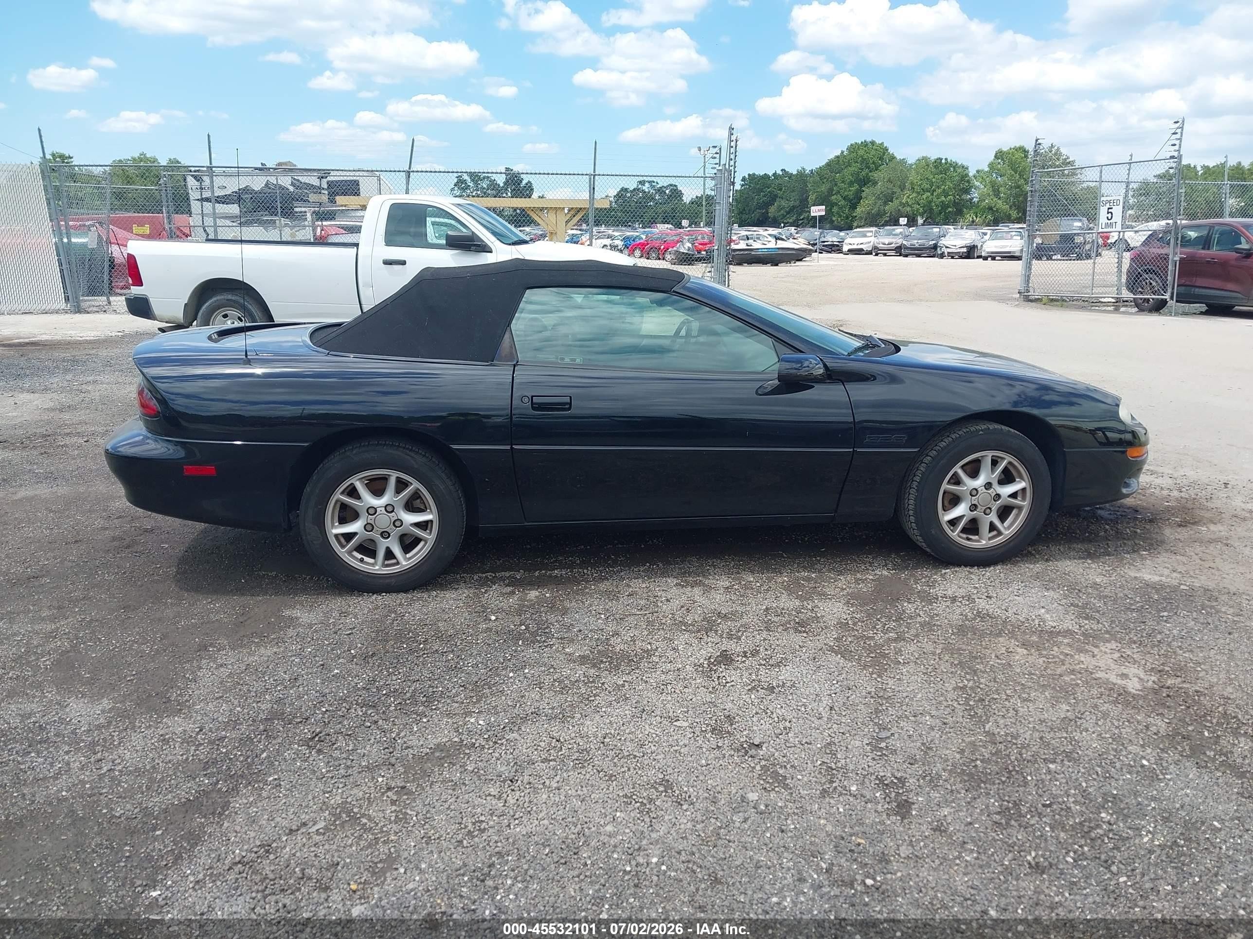 2002 Chevrolet Camaro Z28 Black vin: 2G1FP32G222161607