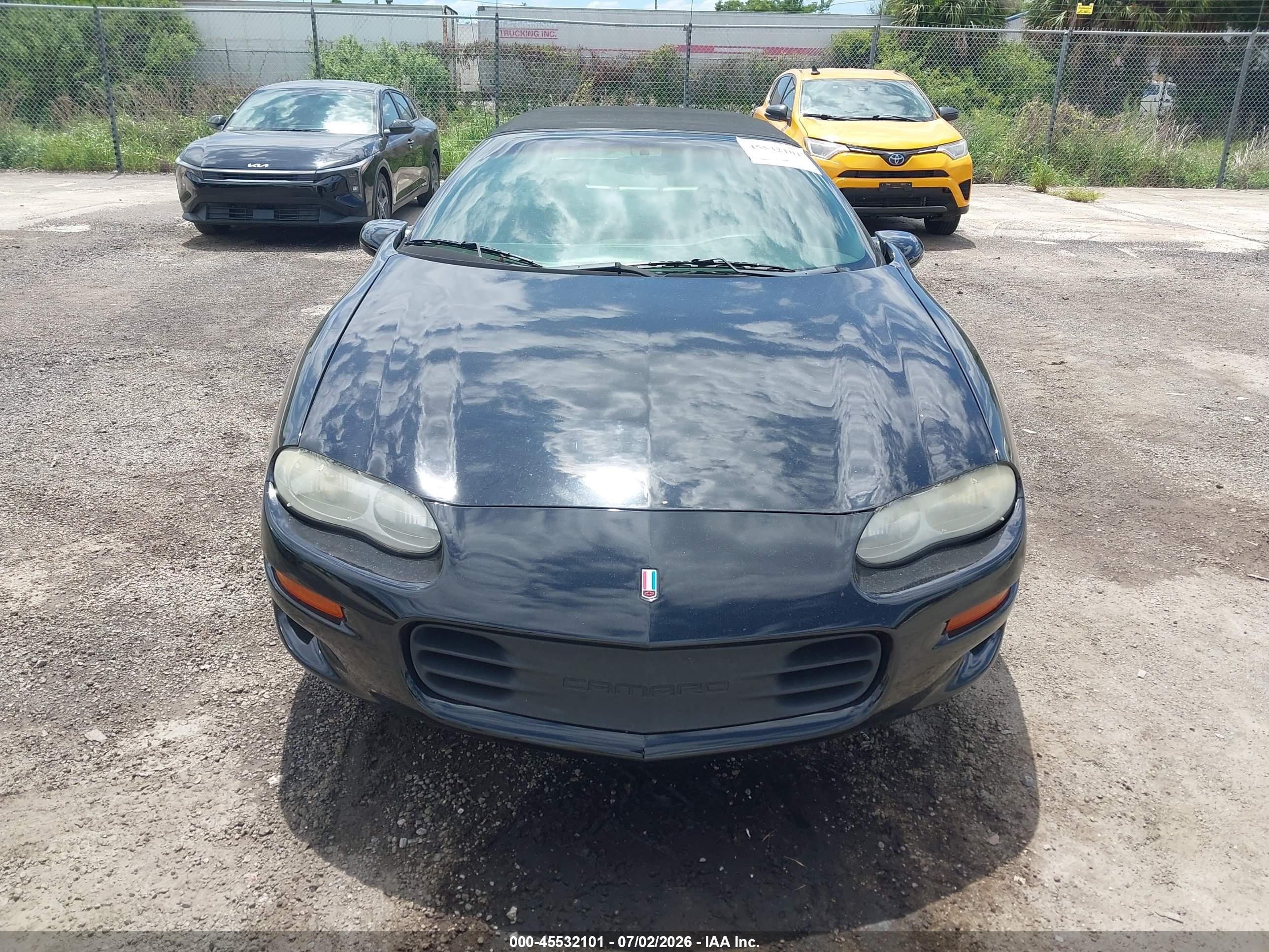 2002 Chevrolet Camaro Z28 Black vin: 2G1FP32G222161607