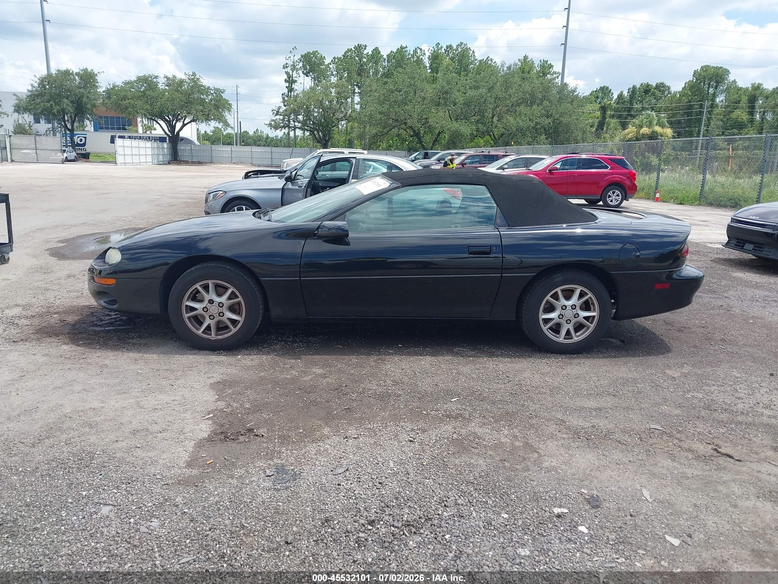 2002 Chevrolet Camaro Z28 Black vin: 2G1FP32G222161607