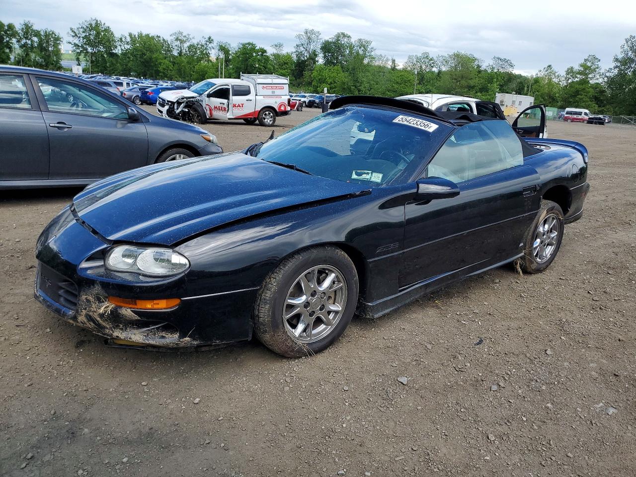 2002 Chevrolet Camaro Z28 Black vin: 2G1FP32G222164460