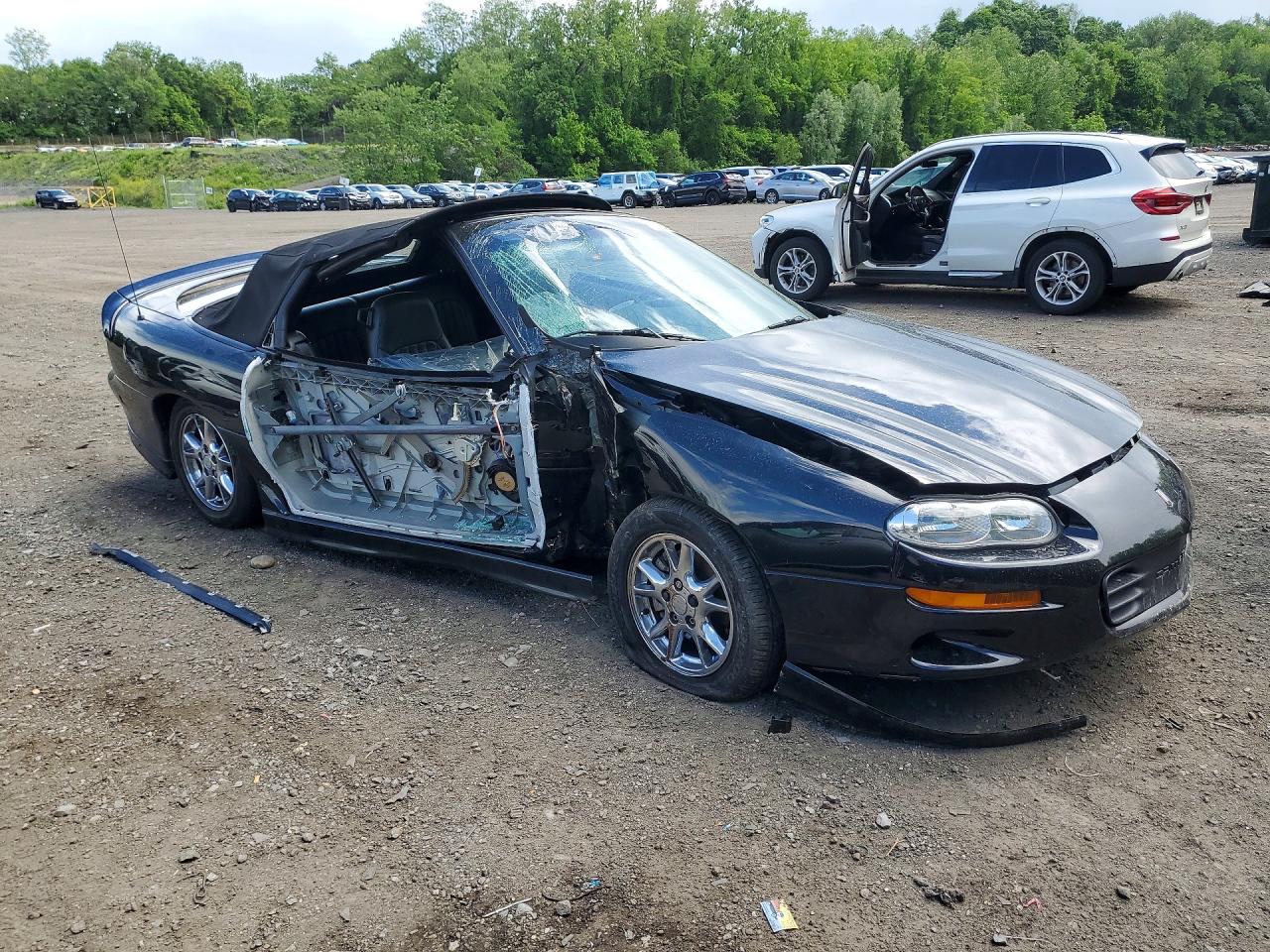 2002 Chevrolet Camaro Z28 Black vin: 2G1FP32G222164460