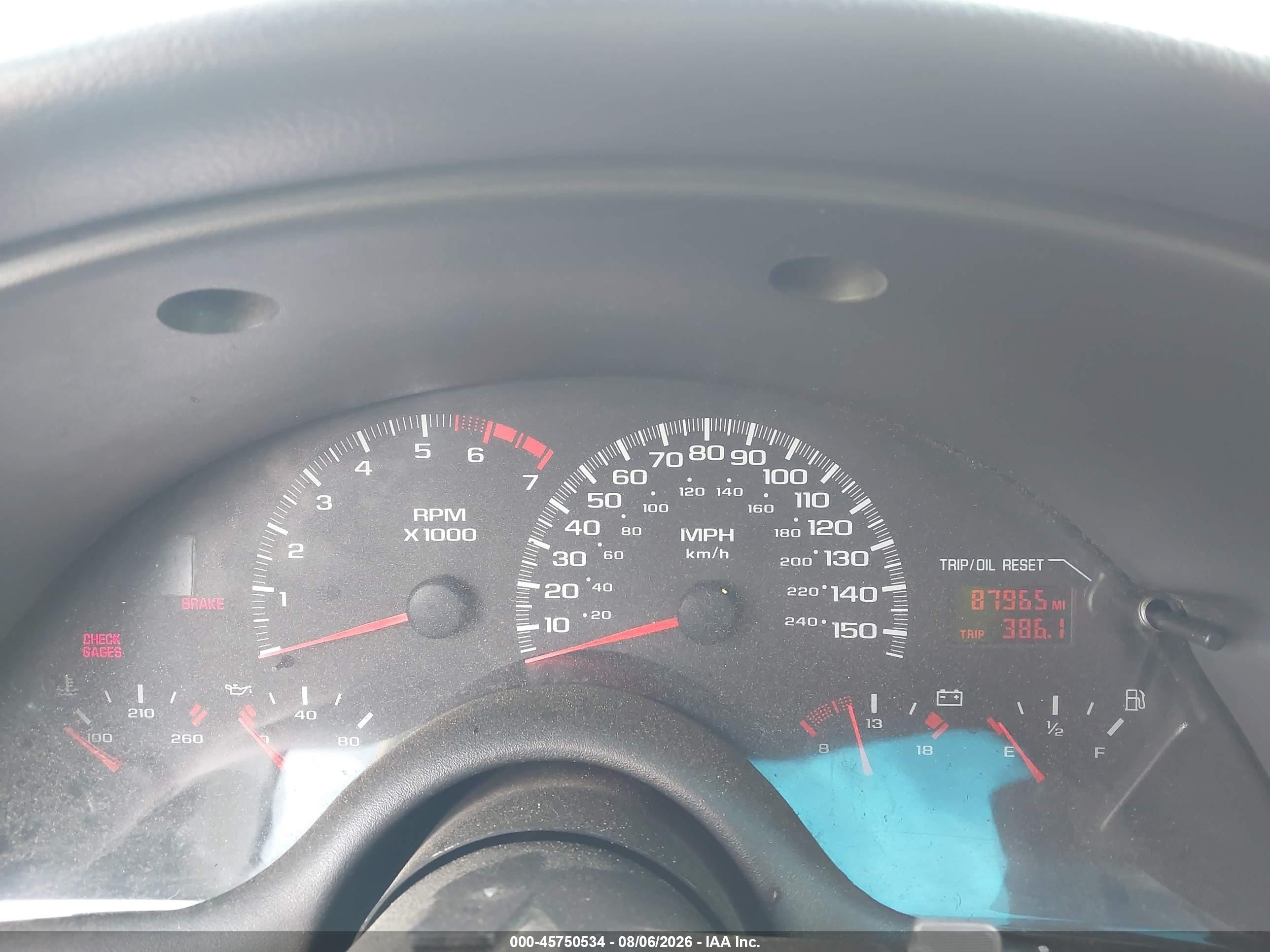 2000 Chevrolet Camaro Z28 Tan vin: 2G1FP32G2Y2105885